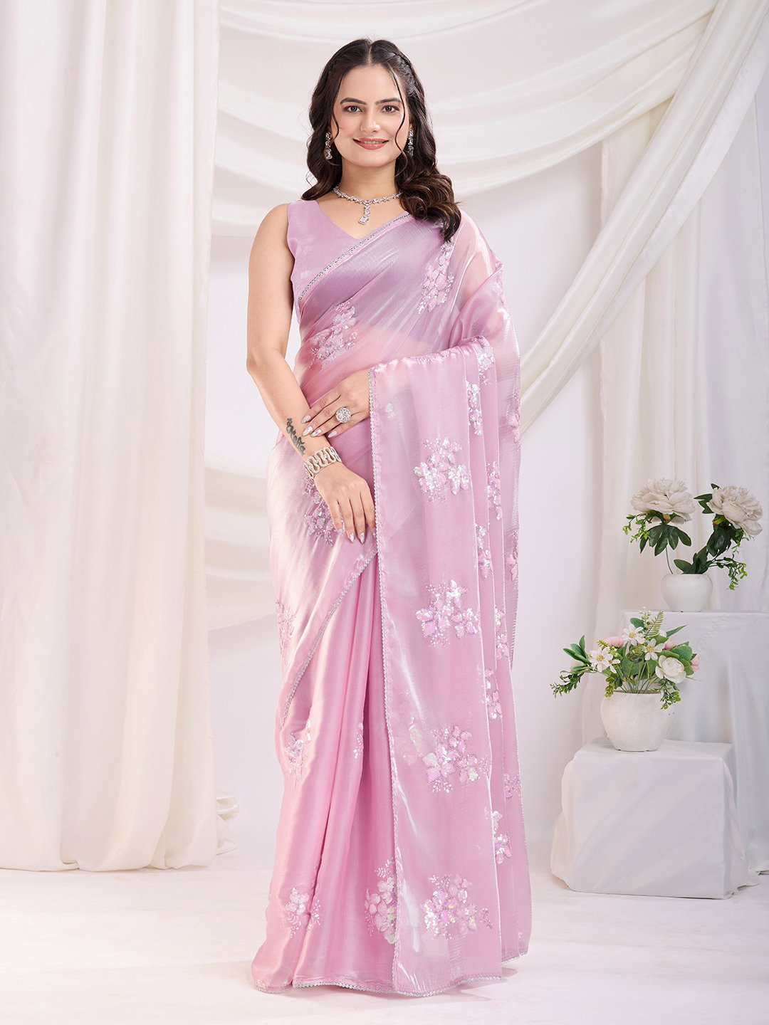 Canberry 10 Printed Party Wear Jimmy Choo Saree Collection