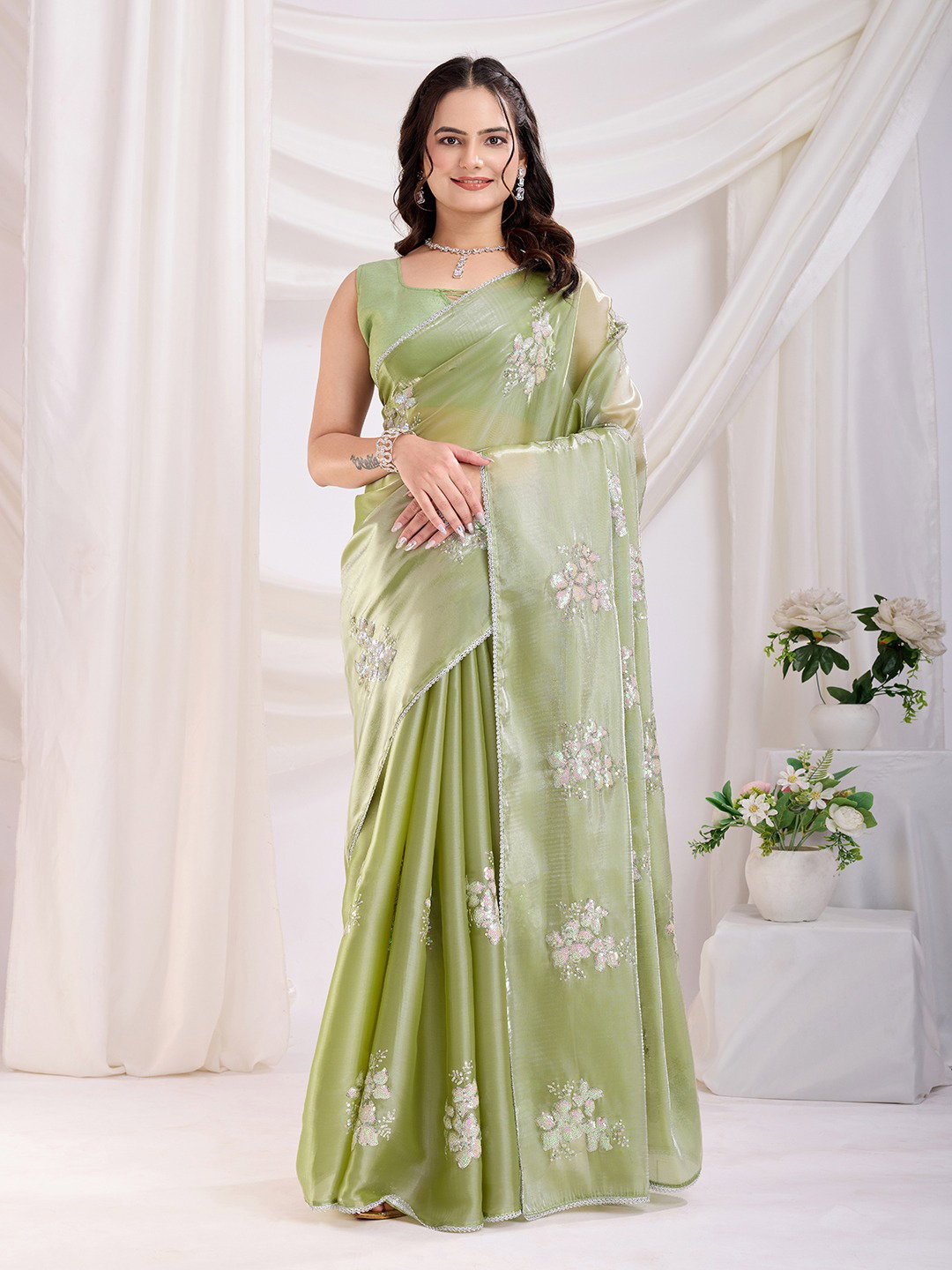 Canberry 10 Printed Party Wear Jimmy Choo Saree Collection