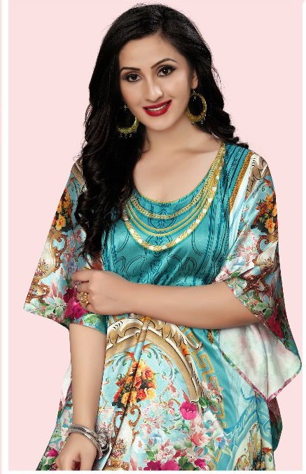 Jelite Kaftan E Nazakat 1 Digital Printed Fancy Satin Kaftan Collection