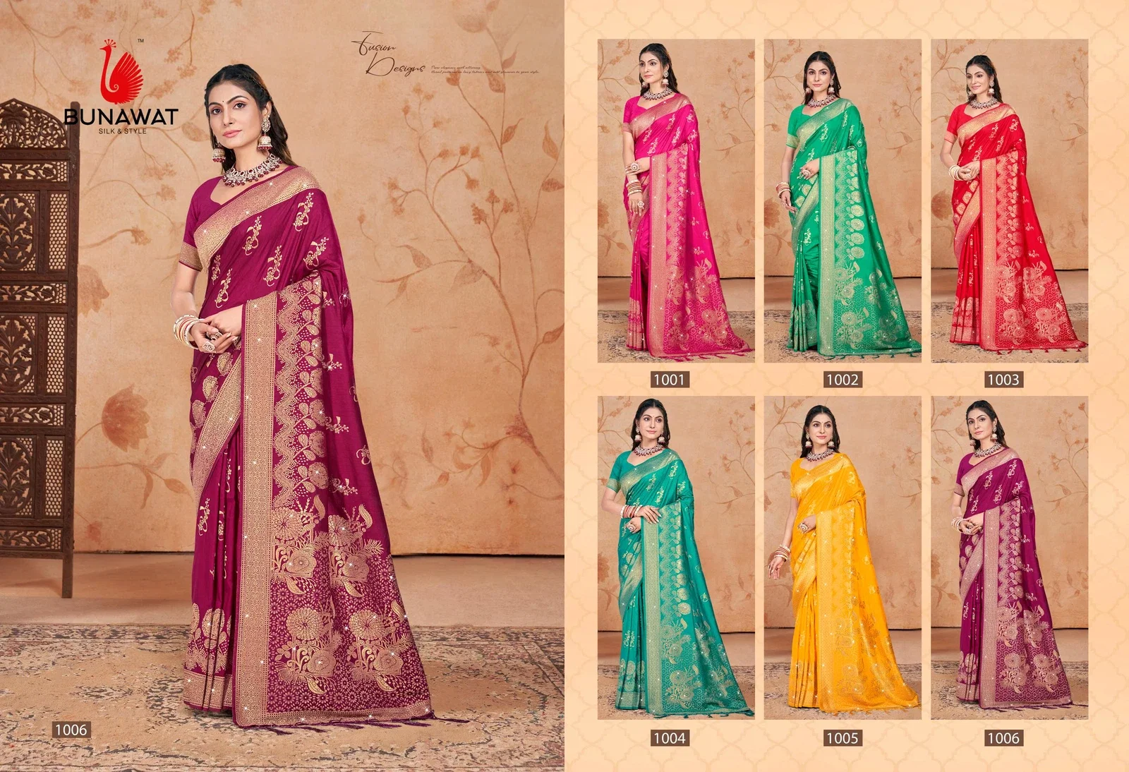 Bunawat Shubhshree Vol 1 Designer Festive Wear Silk Saree Collection