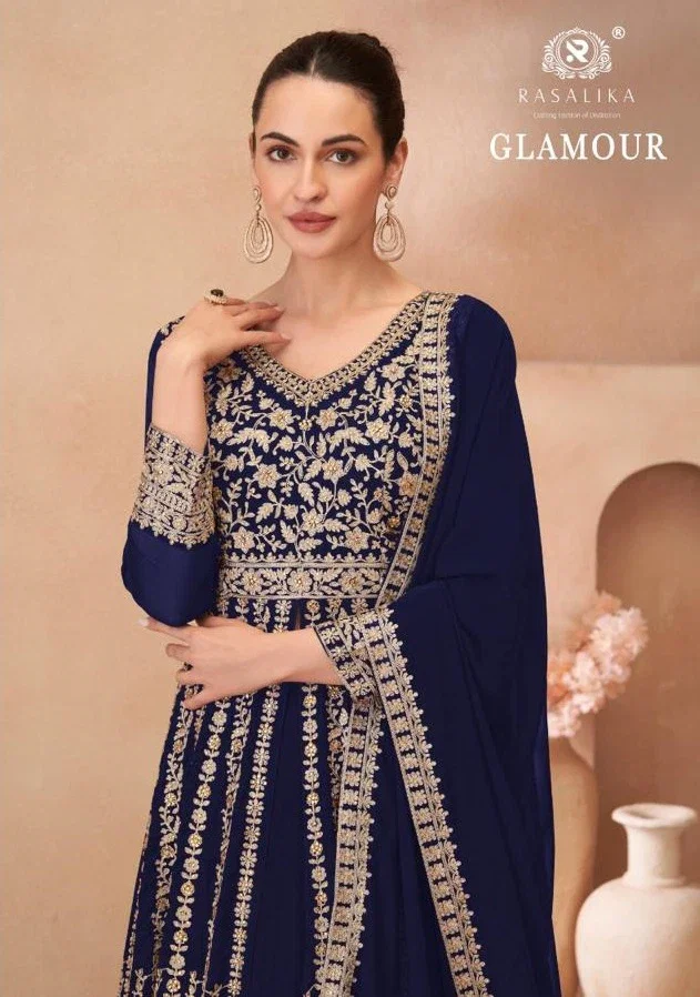 Rasalika Glamour Georgette Designer Salwar Kameez Collection