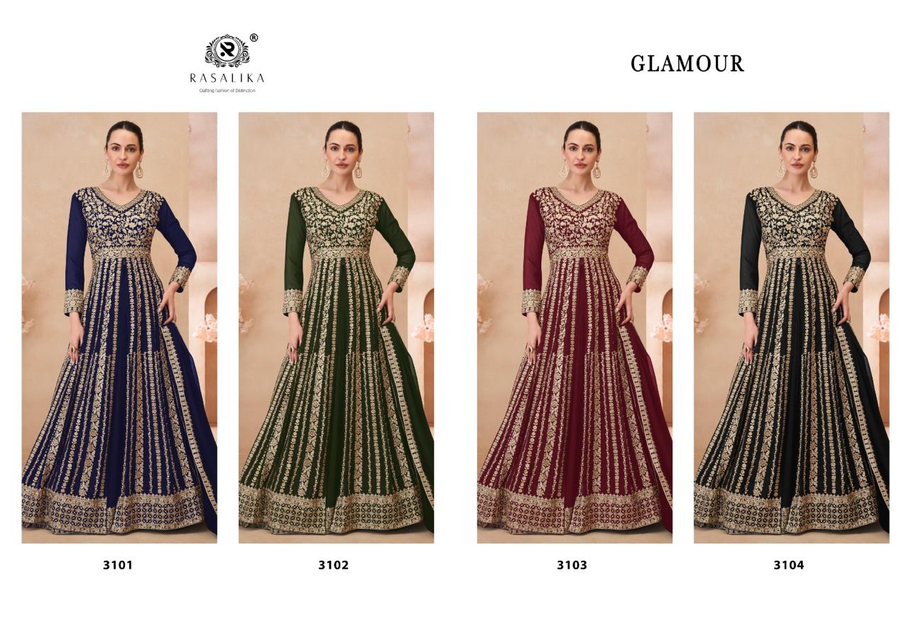 Rasalika Glamour Georgette Designer Salwar Kameez Collection