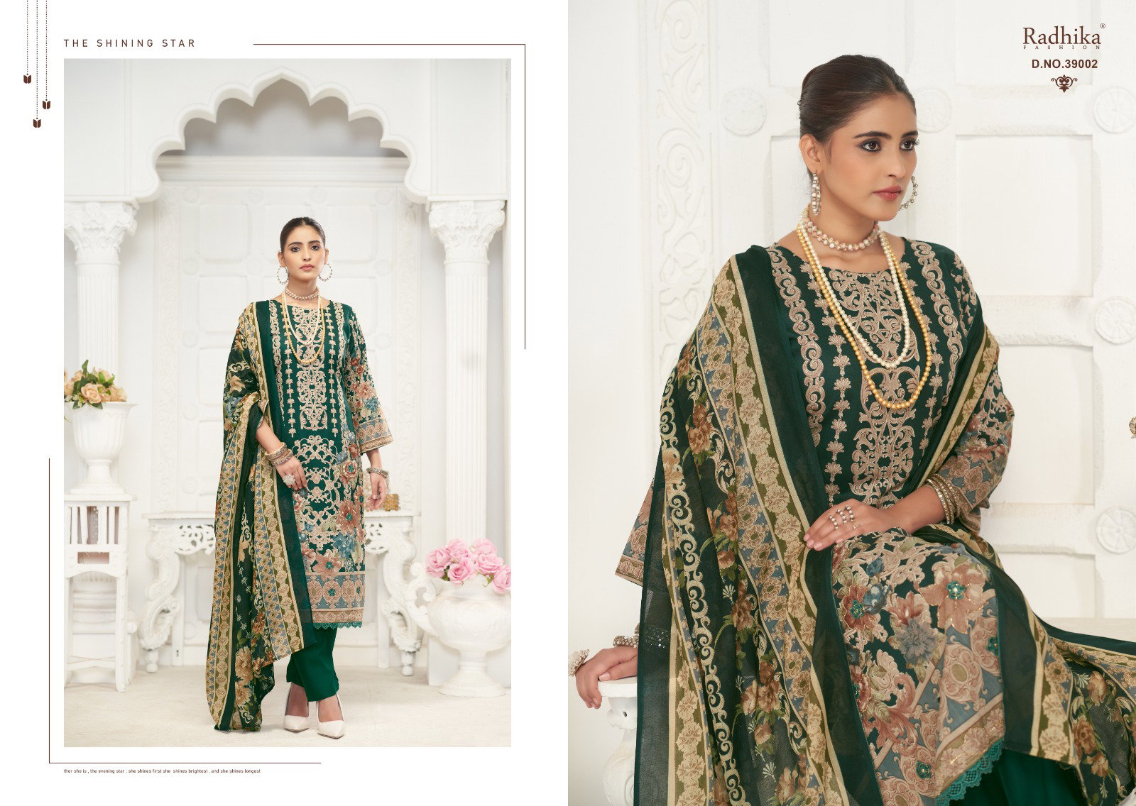 Radhika Azara Nazia Cambric Printed Dress Material Collection