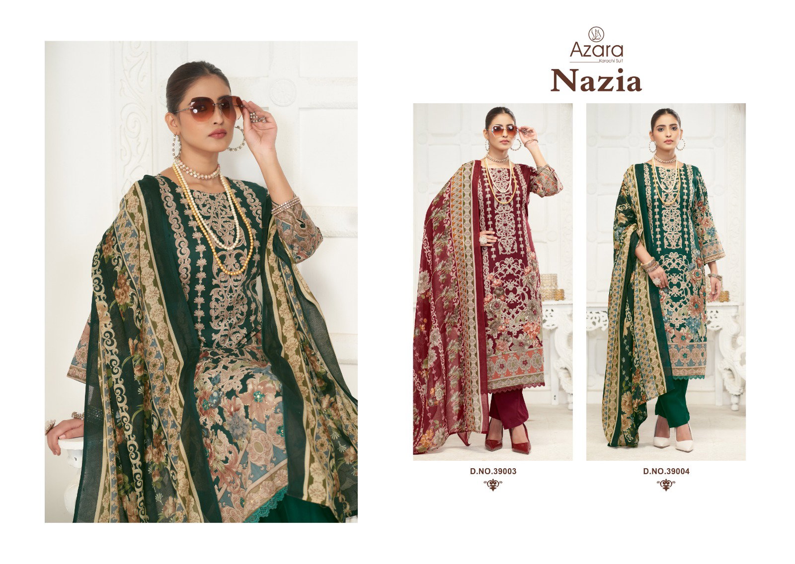 Radhika Azara Nazia Cambric Printed Dress Material Collection
