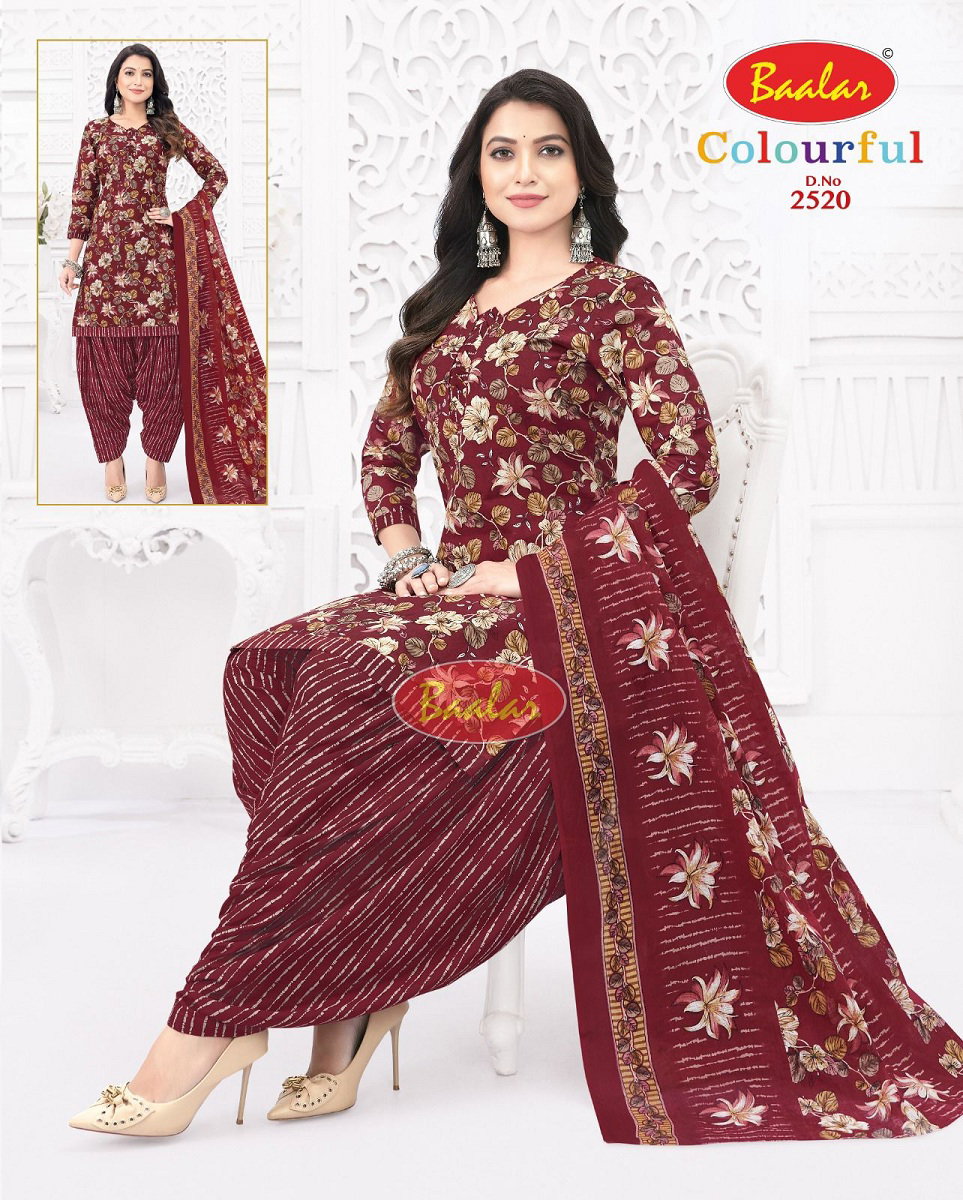 Baalar Colourful Vol 25 Cotton Printed Dress Material Collection