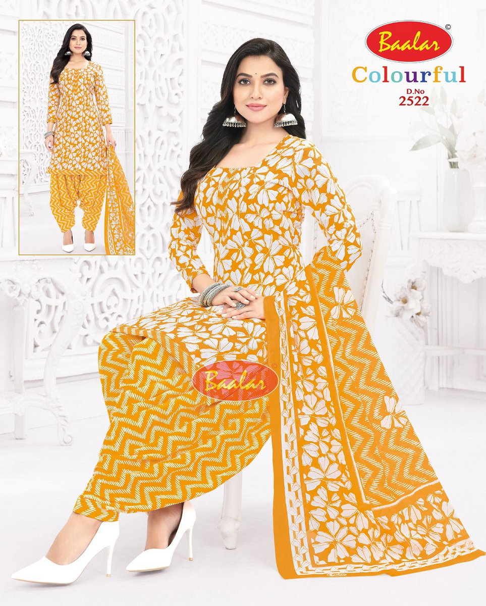 Baalar Colourful Vol 25 Cotton Printed Dress Material Collection