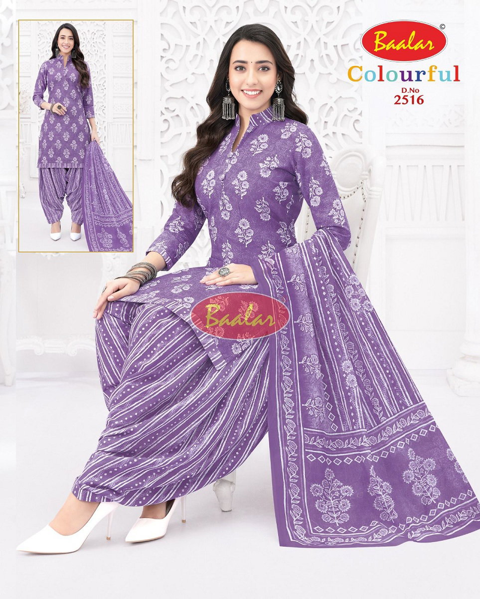 Baalar Colourful Vol 25 Cotton Printed Dress Material Collection