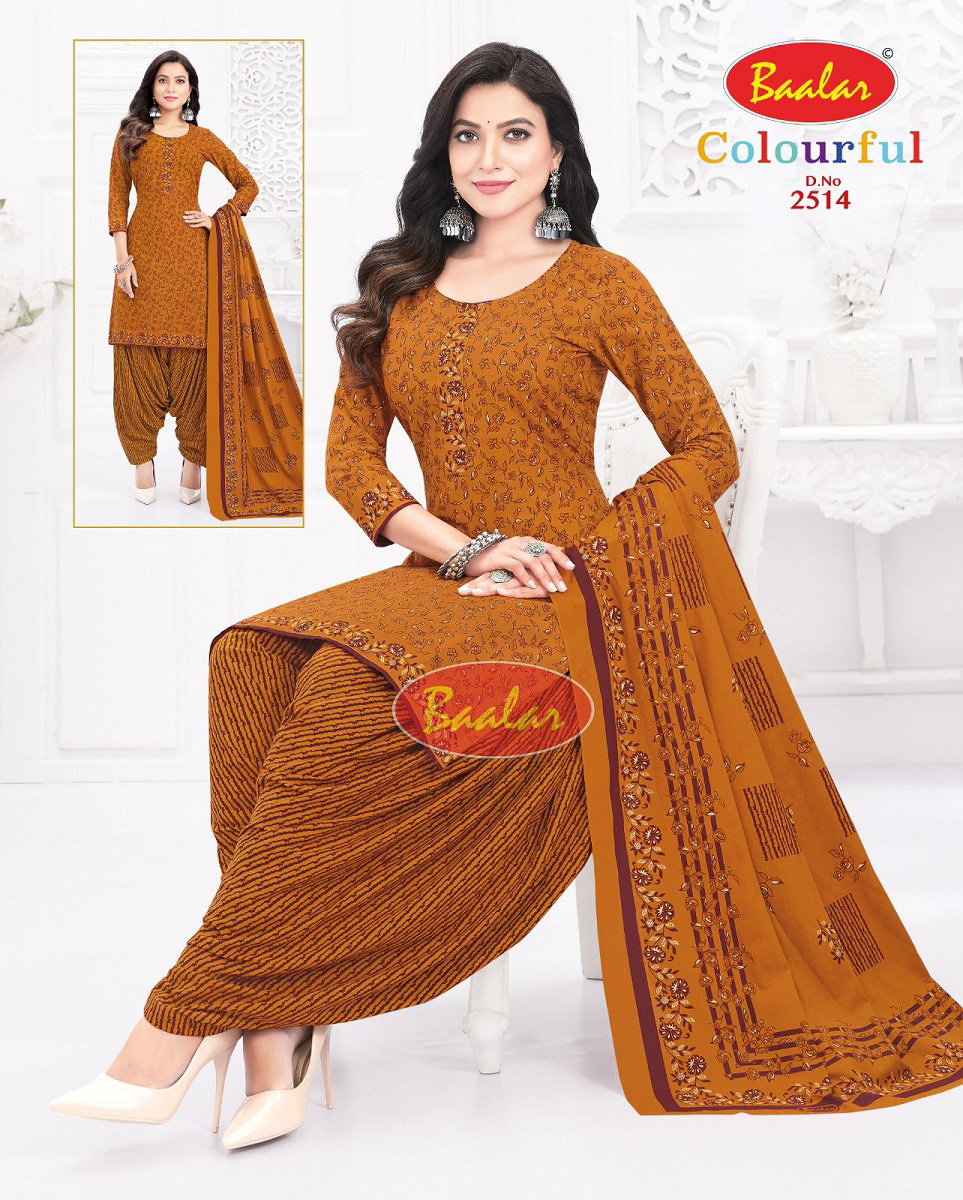 Baalar Colourful Vol 25 Cotton Printed Dress Material Collection