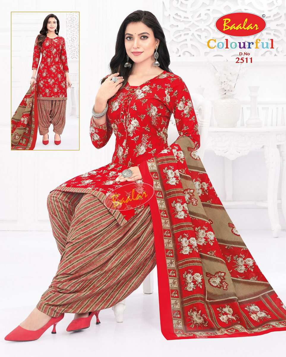 Baalar Colourful Vol 25 Cotton Printed Dress Material Collection
