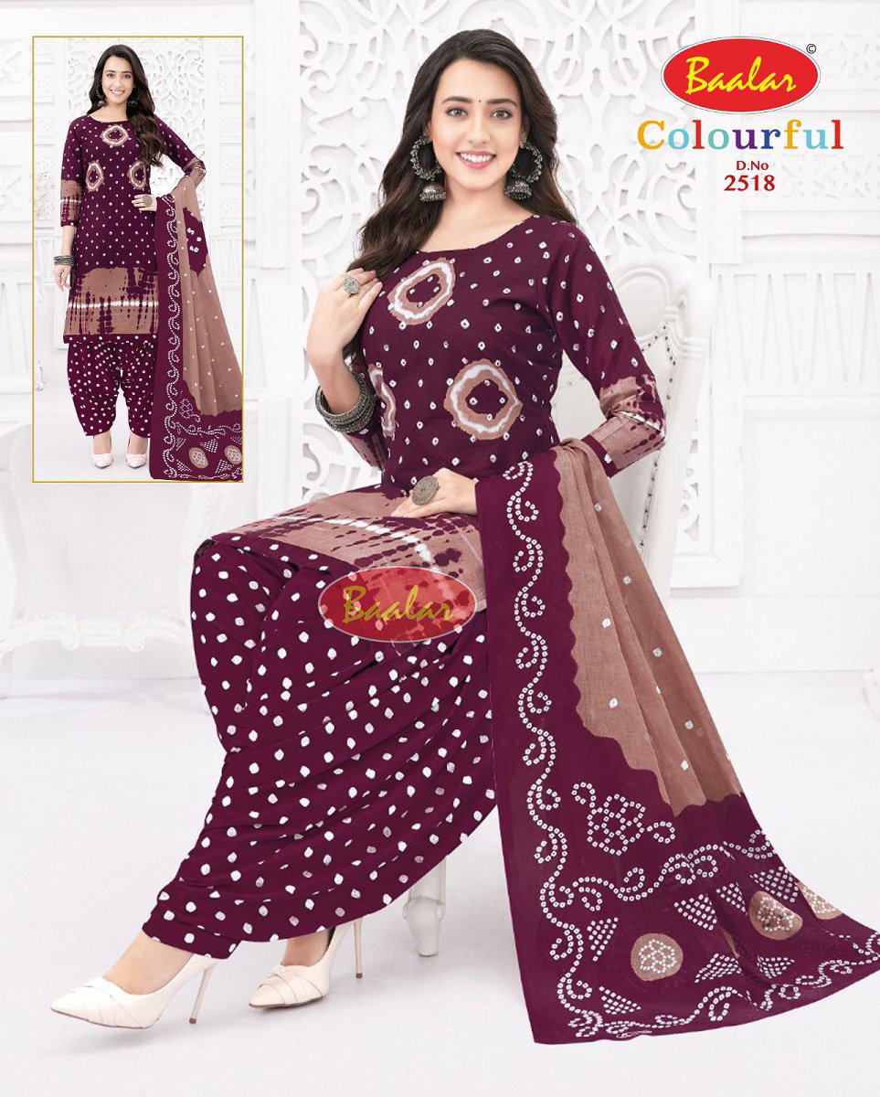 Baalar Colourful Vol 25 Cotton Printed Dress Material Collection