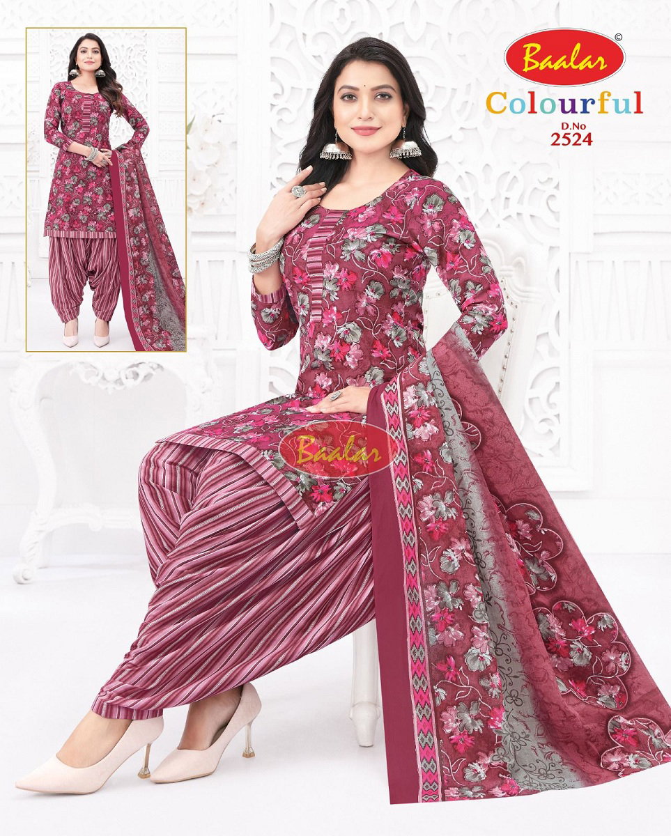 Baalar Colourful Vol 25 Cotton Printed Dress Material Collection