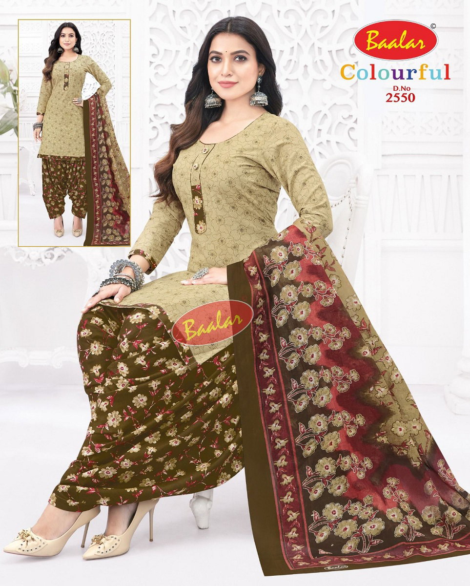 Baalar Colourful Vol 25 Cotton Printed Dress Material Collection