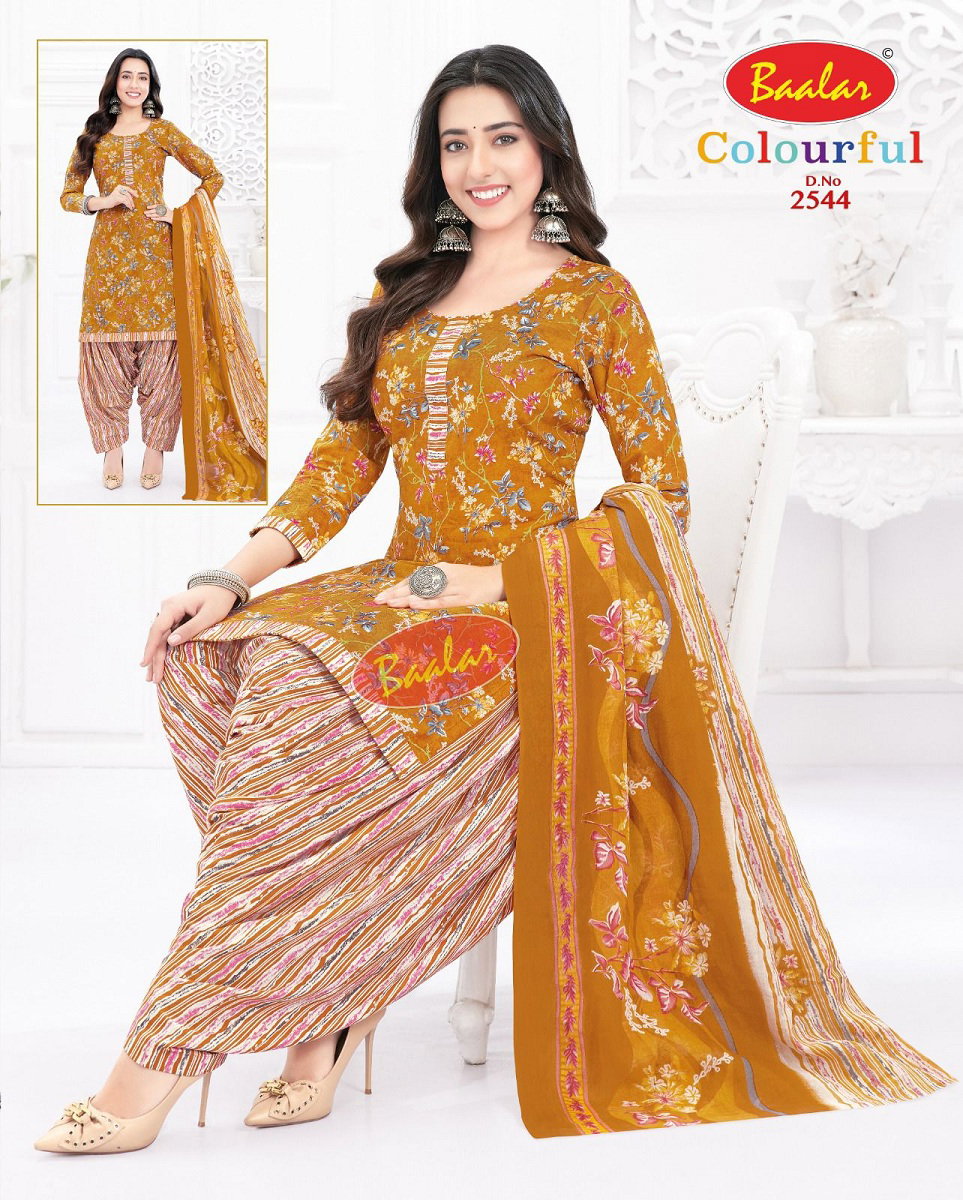 Baalar Colourful Vol 25 Cotton Printed Dress Material Collection