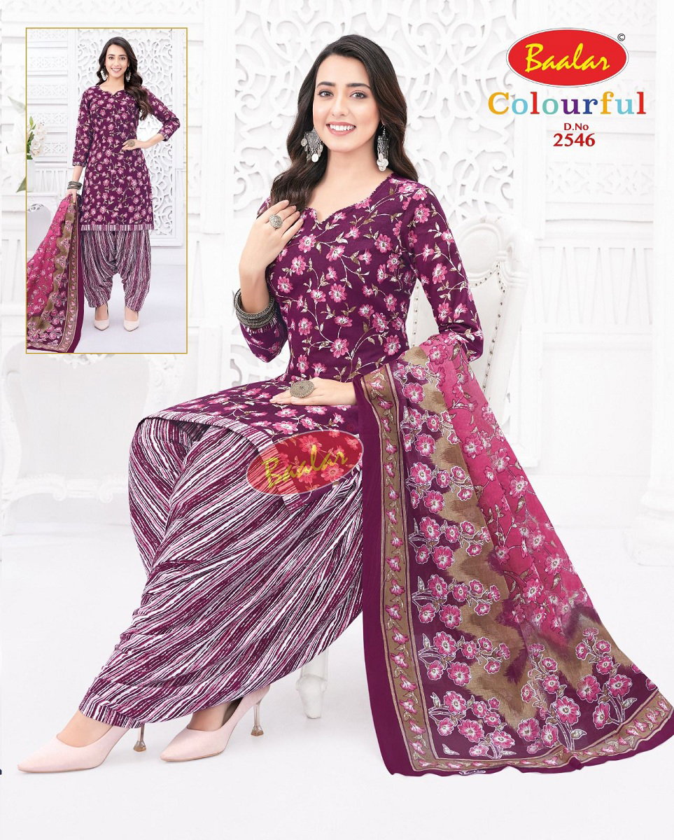 Baalar Colourful Vol 25 Cotton Printed Dress Material Collection
