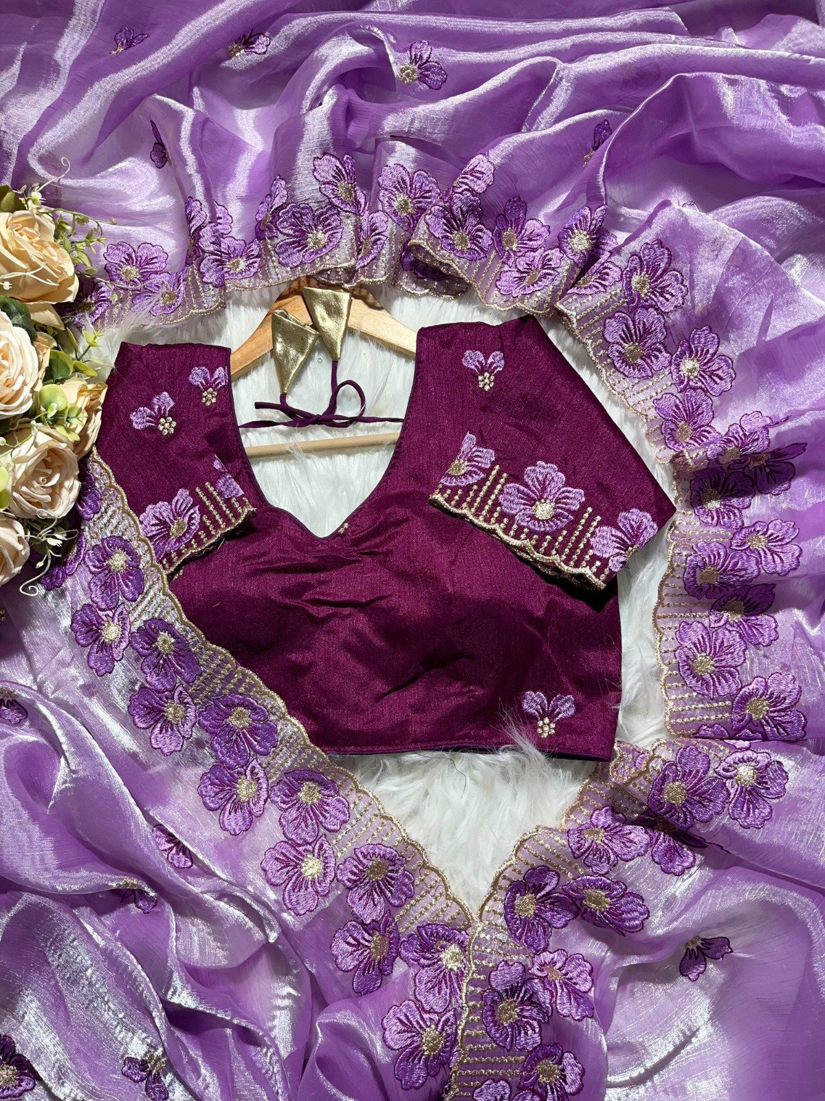 Kc 125 Designer Embroidered Zimmy Choo Saree Collection