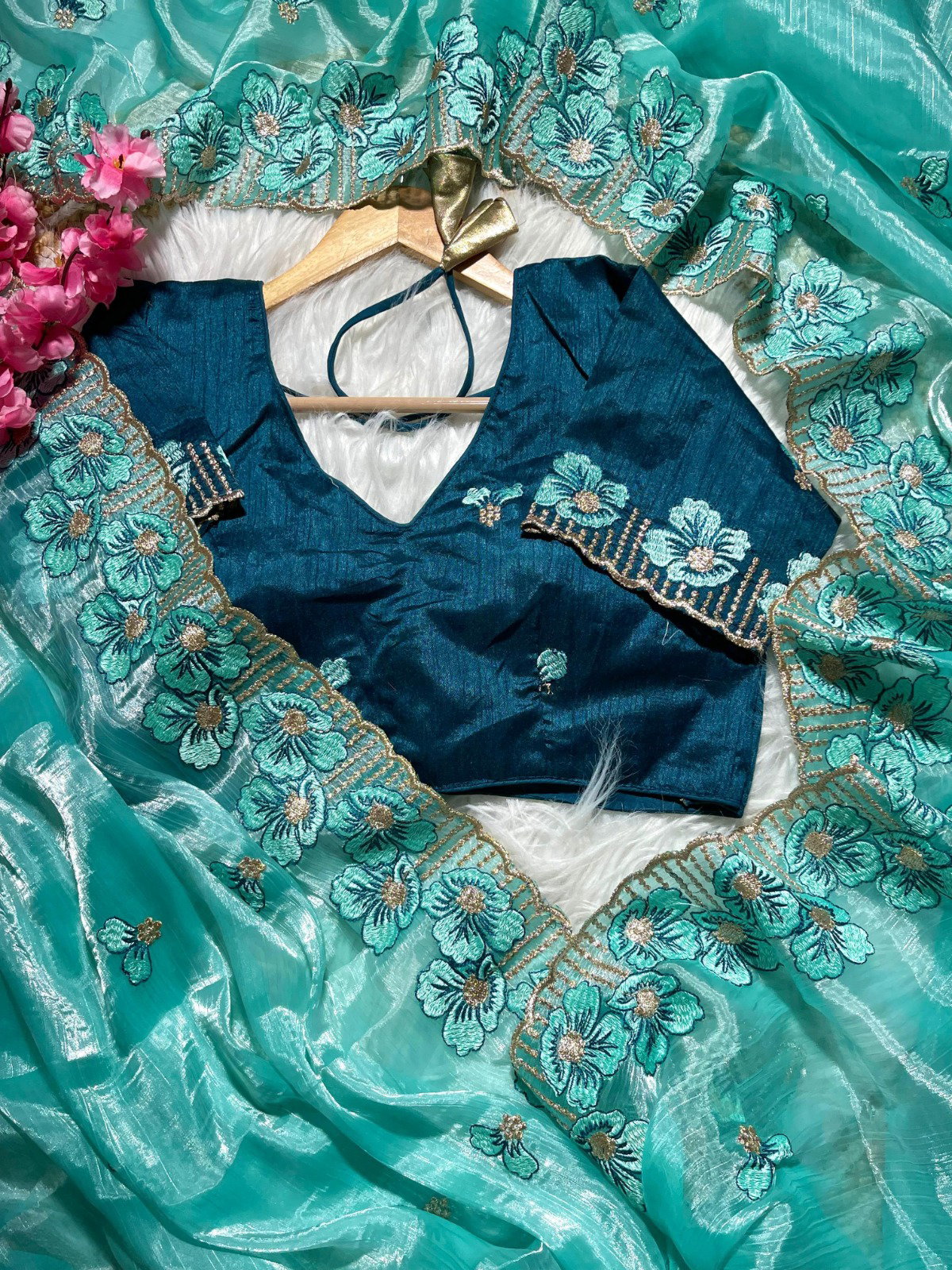 Kc 125 Designer Embroidered Zimmy Choo Saree Collection