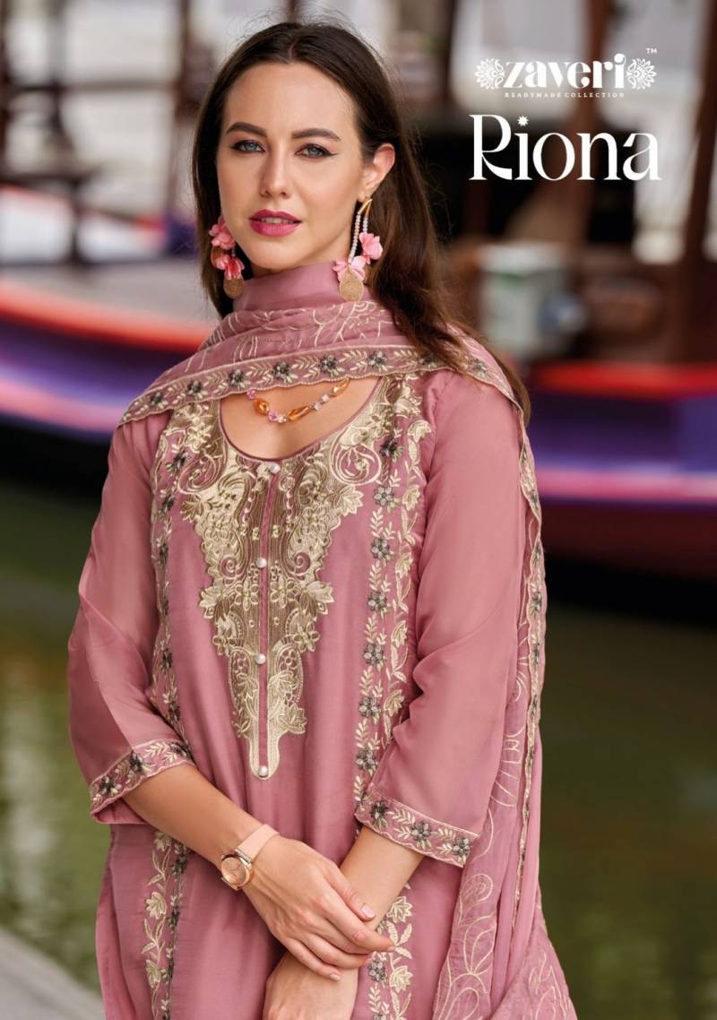 Zaveri Riona Soft Blooming Organza Ready Made Collection