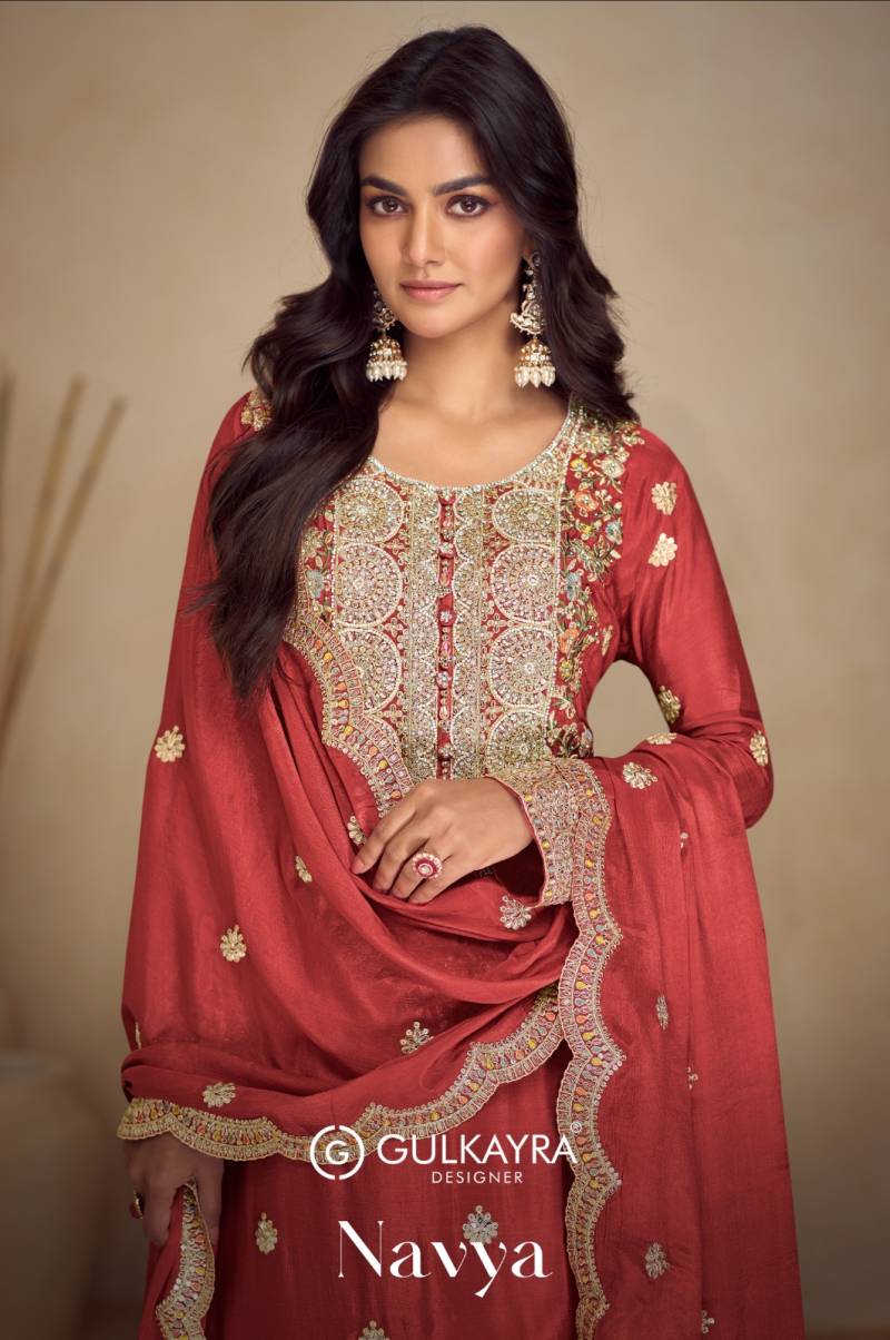 Gulkayra Navya Chinon Designer Salwar Suits Collection