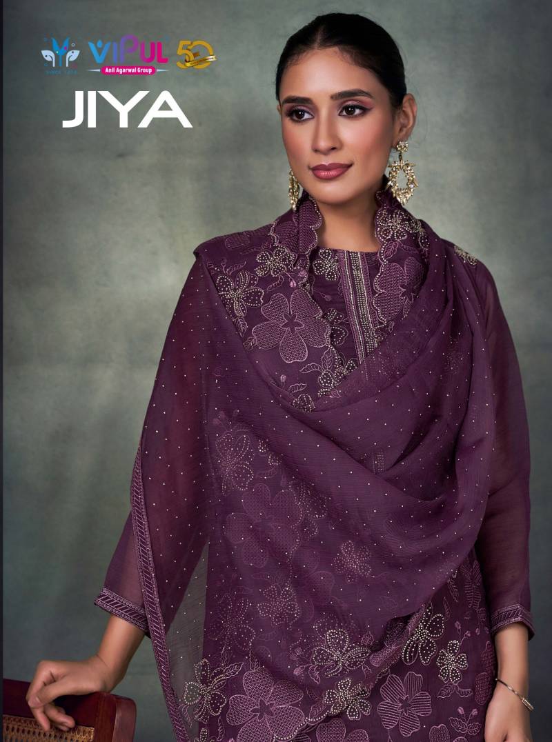 Vipul Jiya Embroidered Designer Salwar Kameez Collection