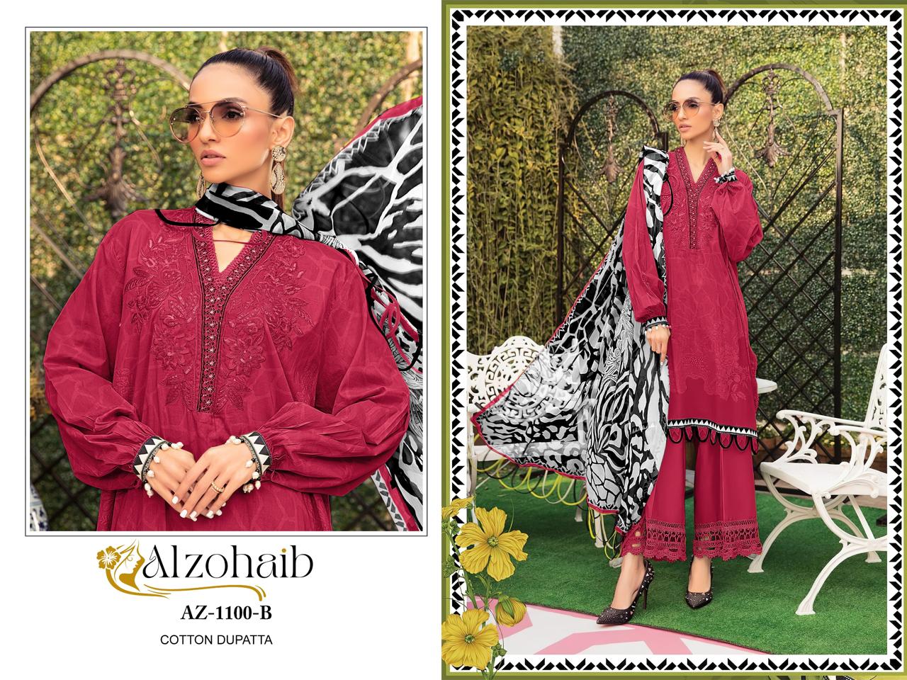 Alzohaib Az 1100 A To D Cotton Dupatta Pakistani Salwar Suits