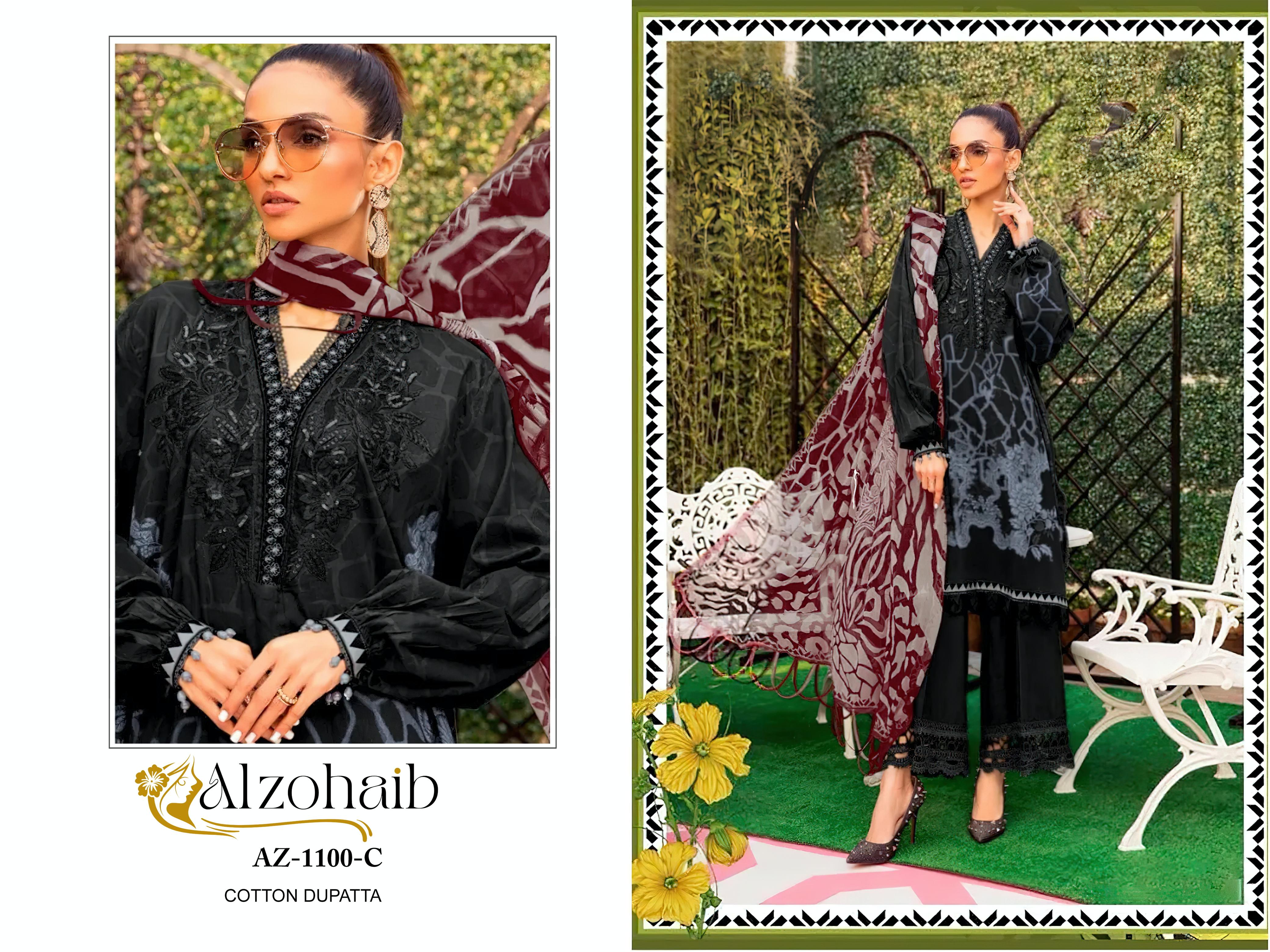 Alzohaib Az 1100 A To D Cotton Dupatta Pakistani Salwar Suits