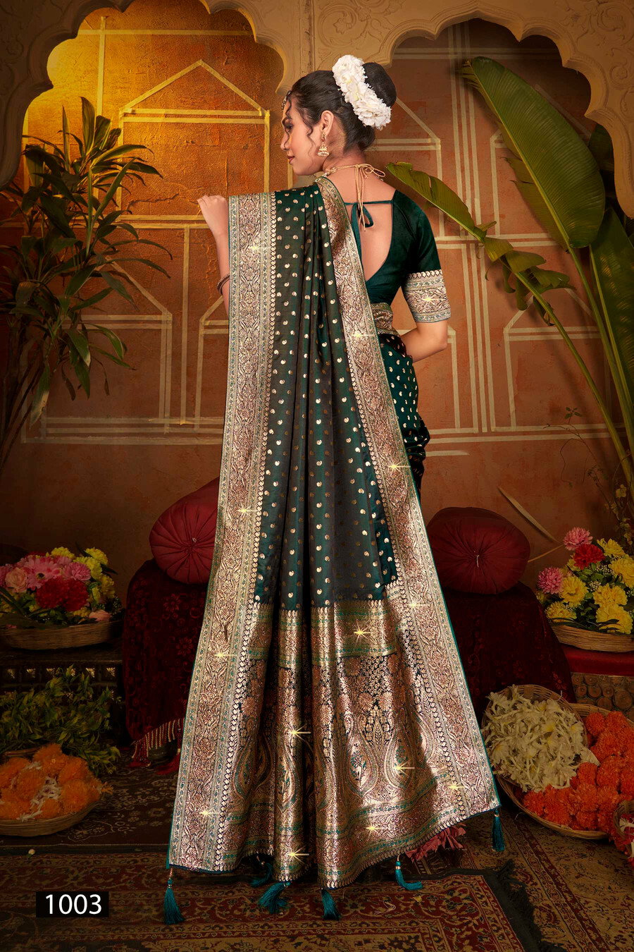 Saroj Gangavati Satin Silk Vol 2 Wedding Wear Stylish Silk Saree Collection