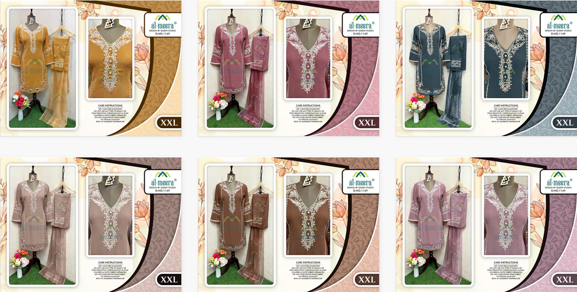 Al Meera 1149 New Colours Readymade Pakistani Suit Collection