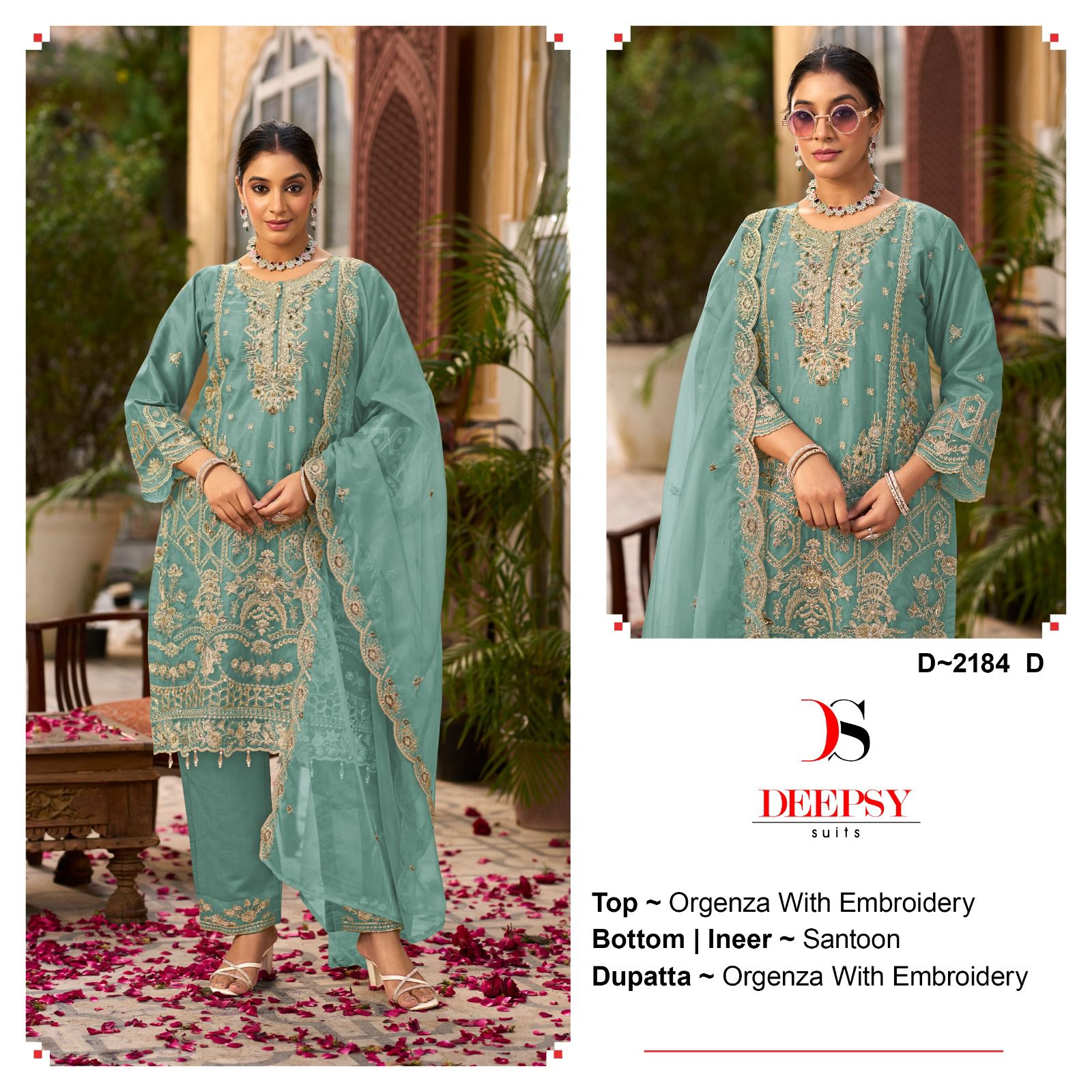 Deepsy D 2184 Organza Embroidered Pakistani Collection
