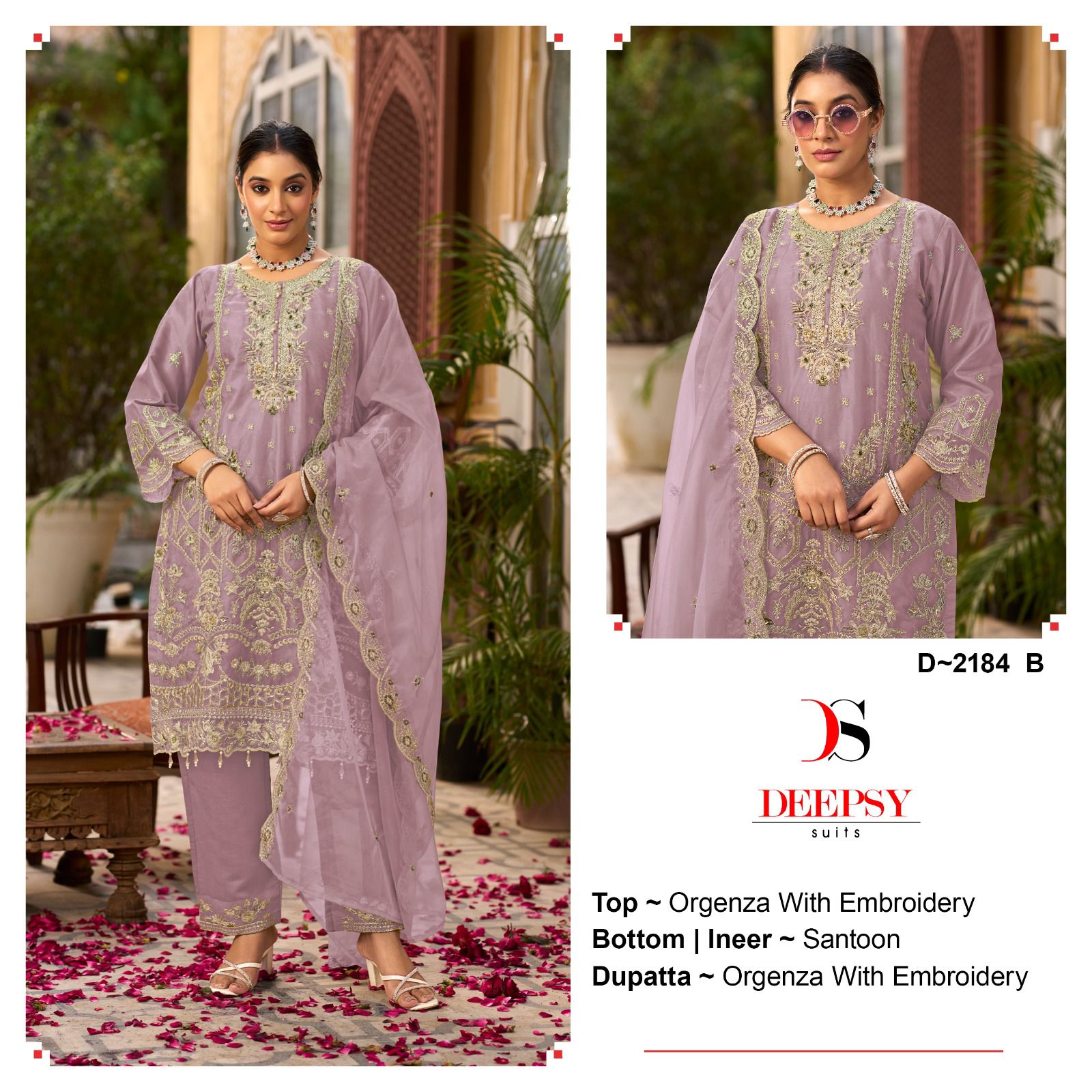 Deepsy D 2184 Organza Embroidered Pakistani Collection