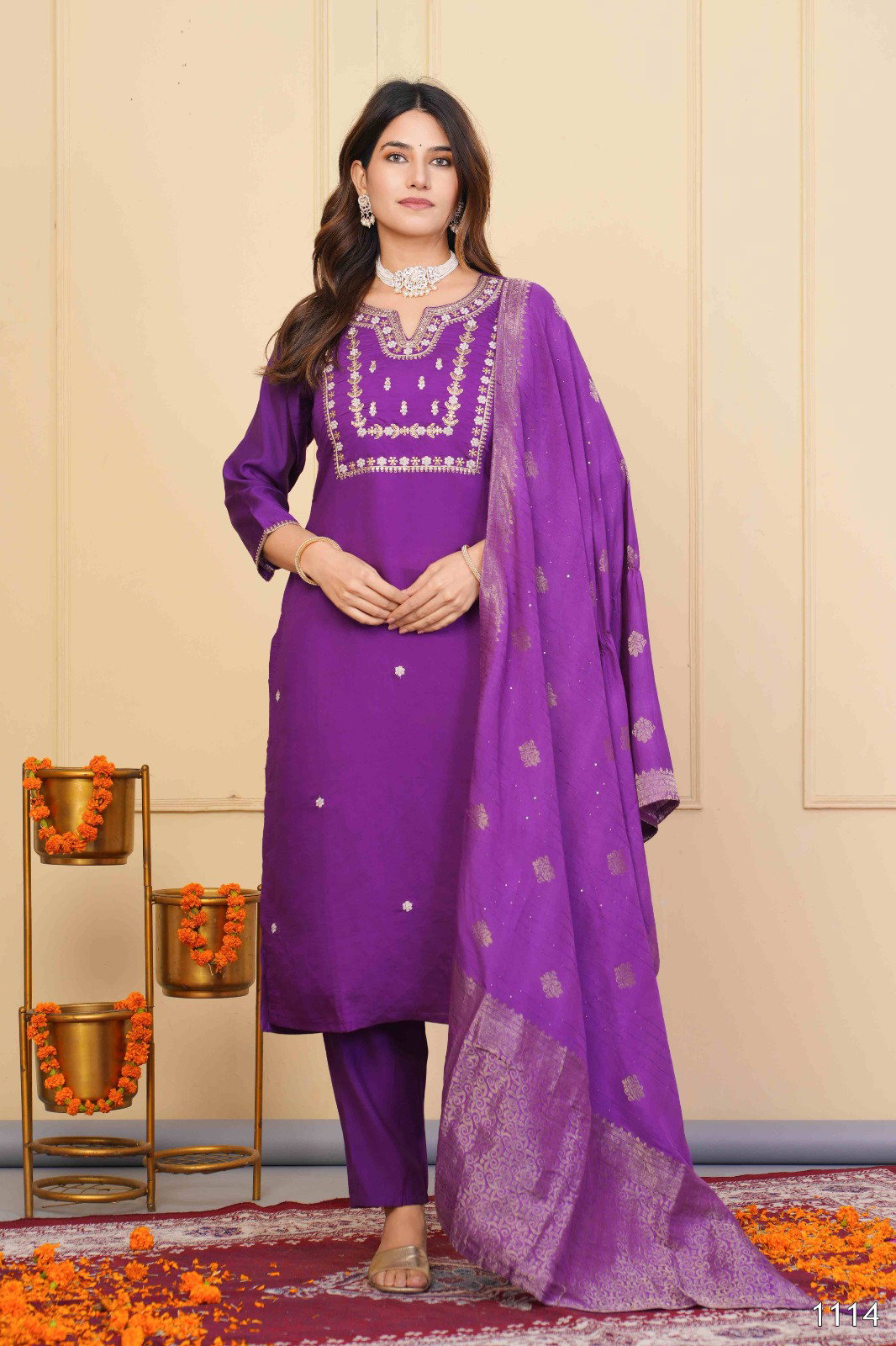 Tanisha Vol 17 Festive Wear Cotton Kurti Bottom With Dupatta