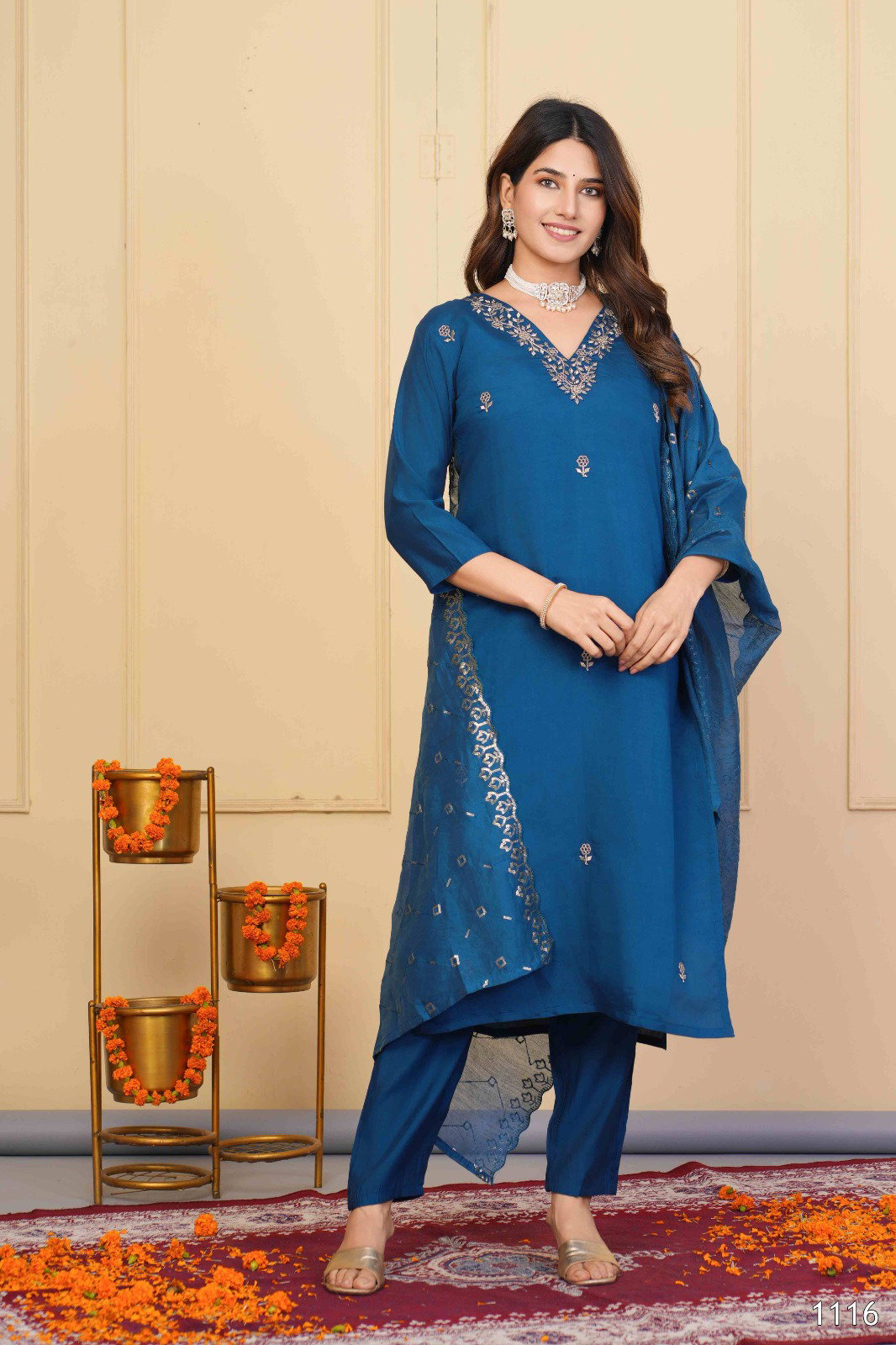 Tanisha Vol 17 Festive Wear Cotton Kurti Bottom With Dupatta