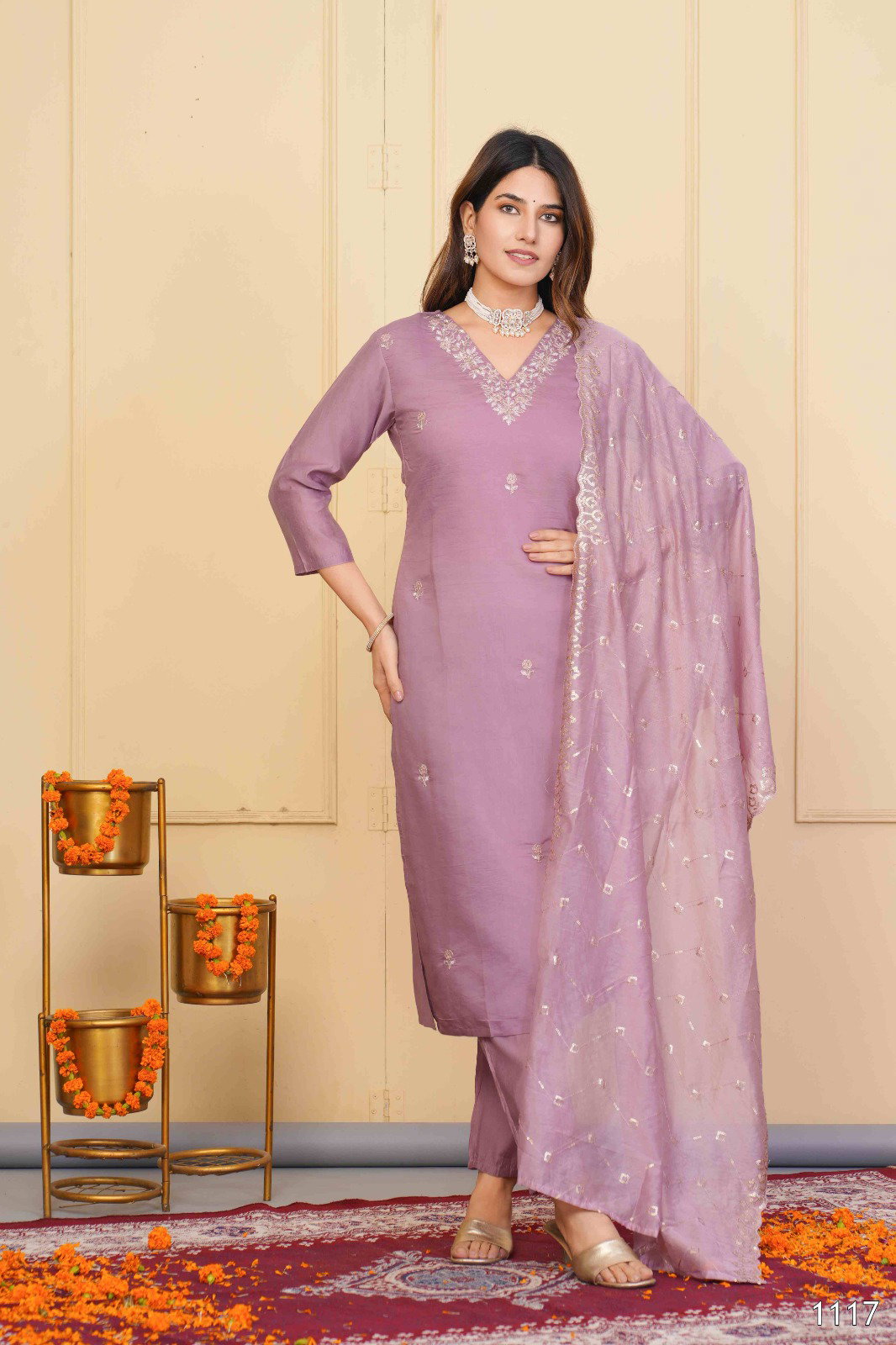 Tanisha Vol 17 Festive Wear Cotton Kurti Bottom With Dupatta
