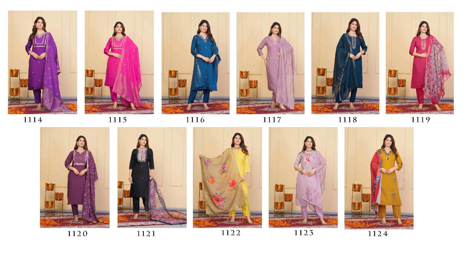 Tanisha Vol 17 Festive Wear Cotton Kurti Bottom With Dupatta