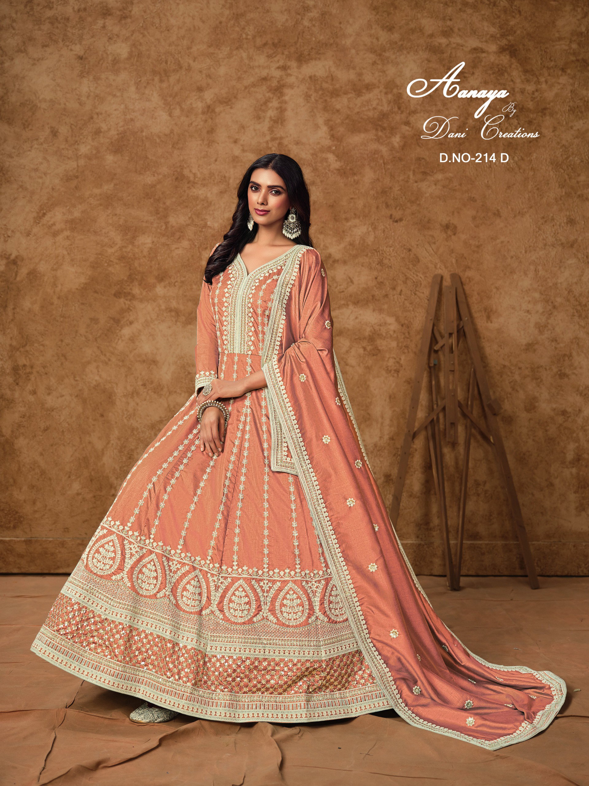Aanaya Vol 214 Dola Silk Designer Gown With Dupatta Collection