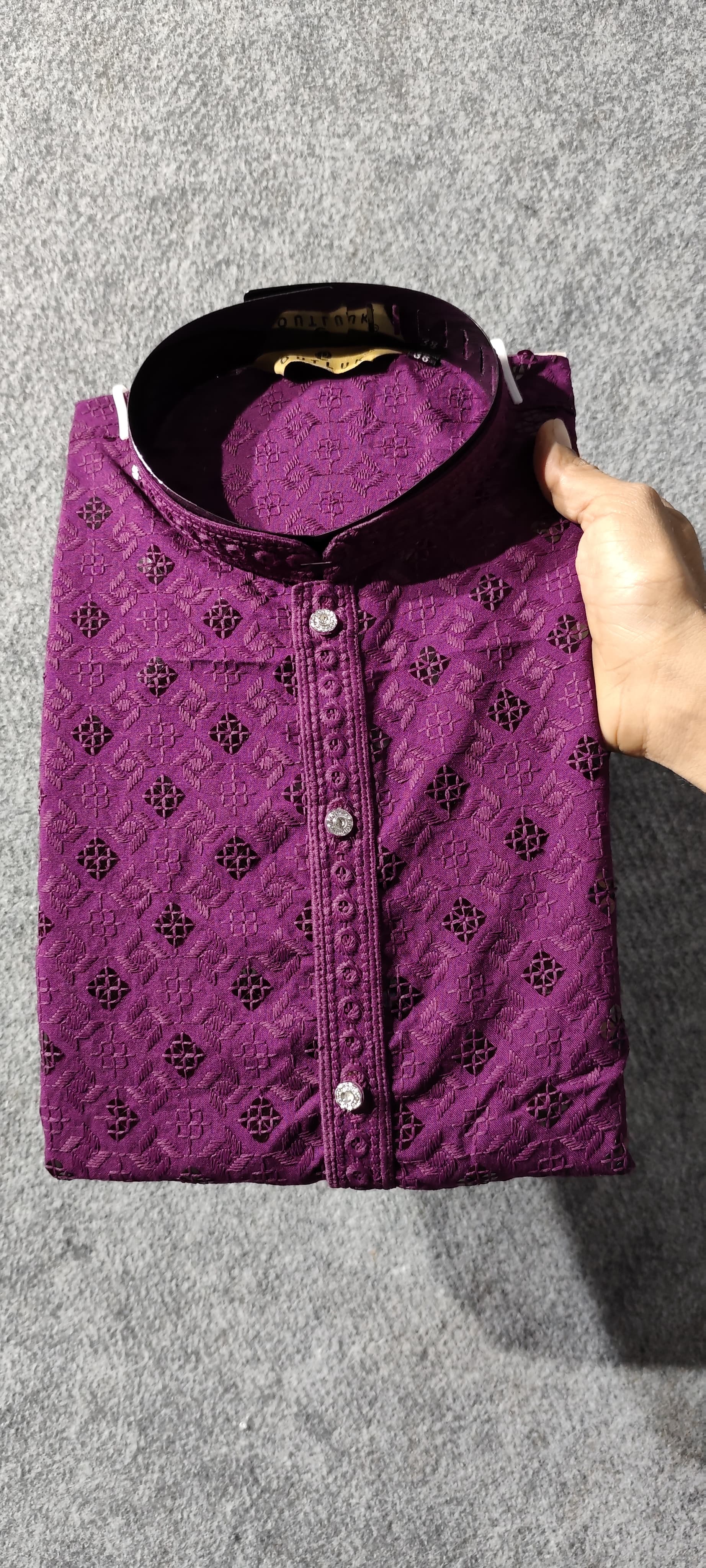 Outluk Vol 134 Rayon Schiffli Mens Kurta With Pyjama Collection