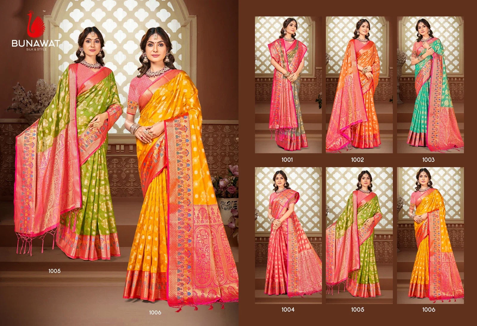Bunawat Alokik Vol 2 Stylish Wedding Wear Silk Saree Collection