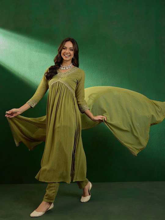 Siyana 1 Georgette Fancy Kurti Bottom With Dupatta