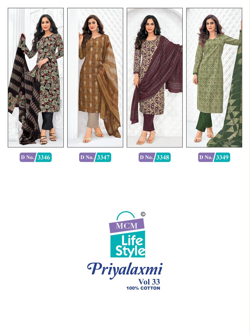 Mcm Priyalaxmi Vol 33 Readymade Cotton Printed Dress