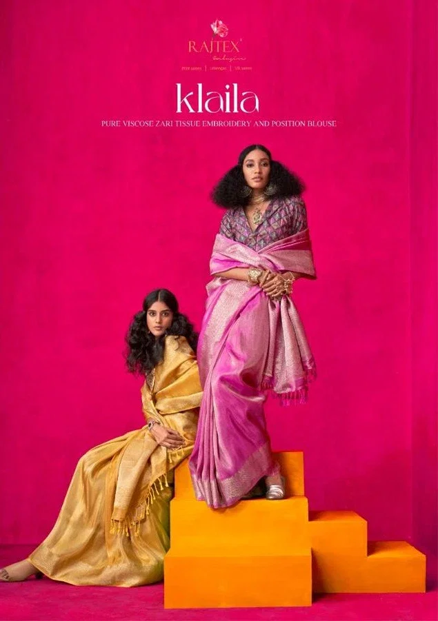 Rajtex Klaila Zari Tissue Handloom Silk Fancy Sarees Collection