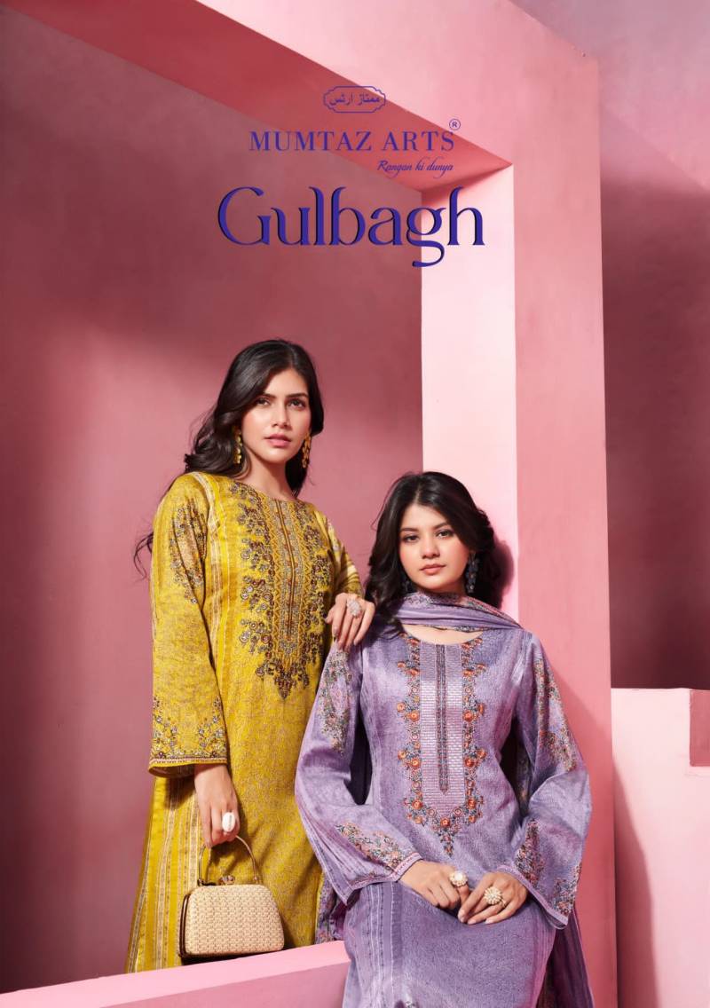 Mumtaz Gulbagh 9901 Series Jam Satin Digital Printed Dress Material