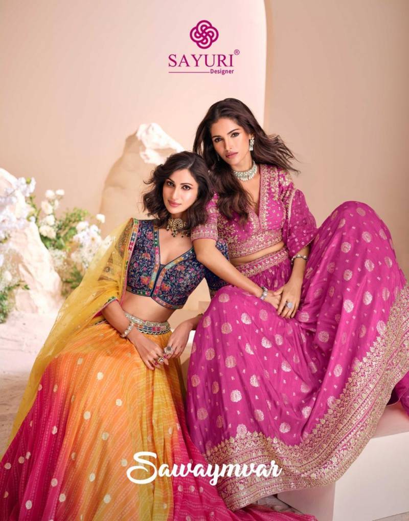 Sayuri Sawaymvar Viscose Jacquard Silk Lehenga Choli Collection