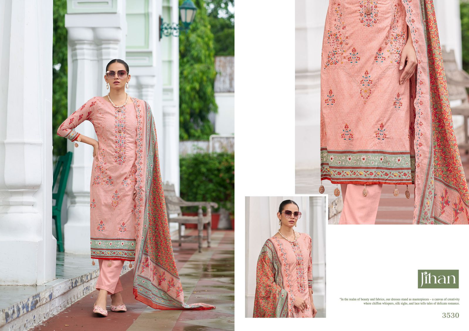 Jihan Bin Saeed Vol 15 Lawn Printed Dress Material Collection