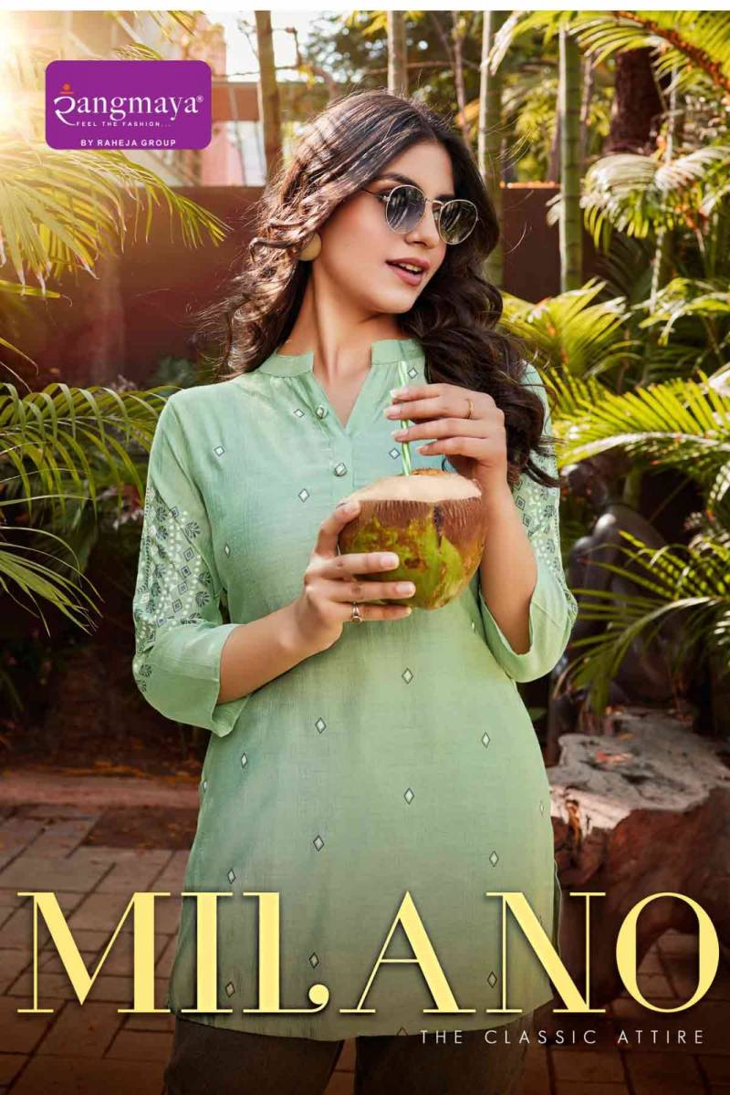 Rangmaya Milano Vertican Tunic Western Top Collection