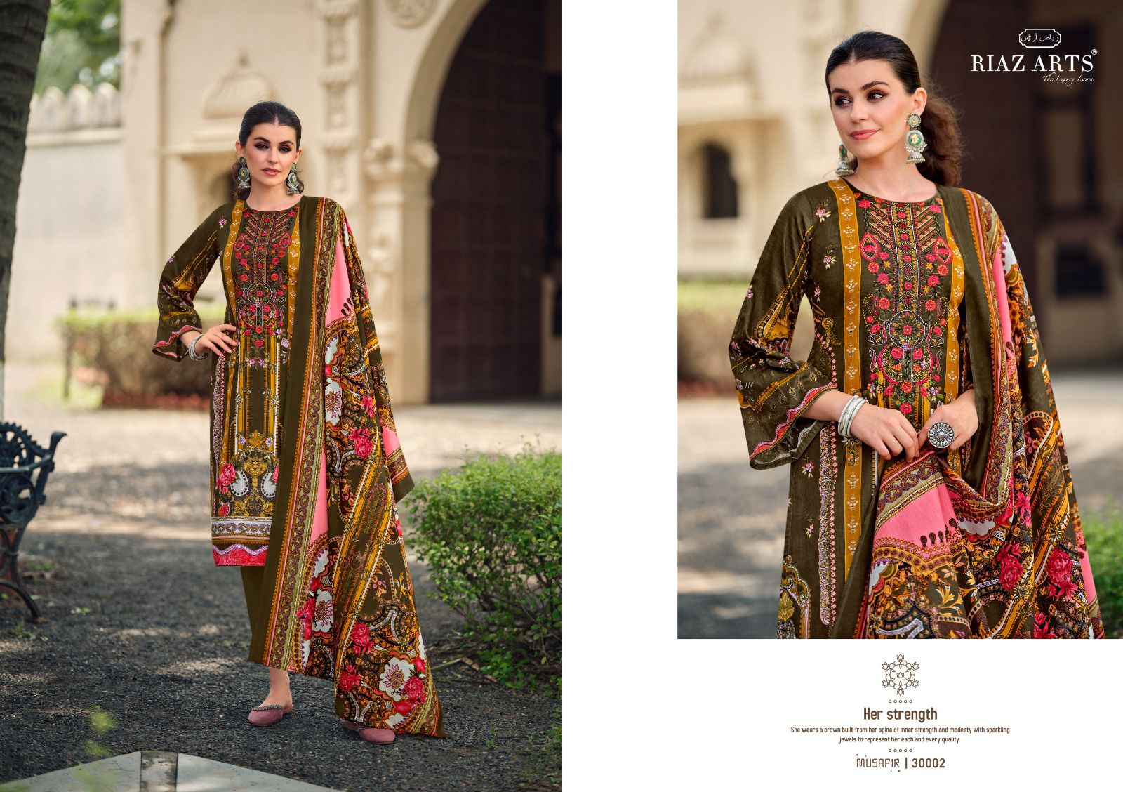 Riaz Arts Musafir Vol 19 Lawn Digital Printed Dress Material Collection