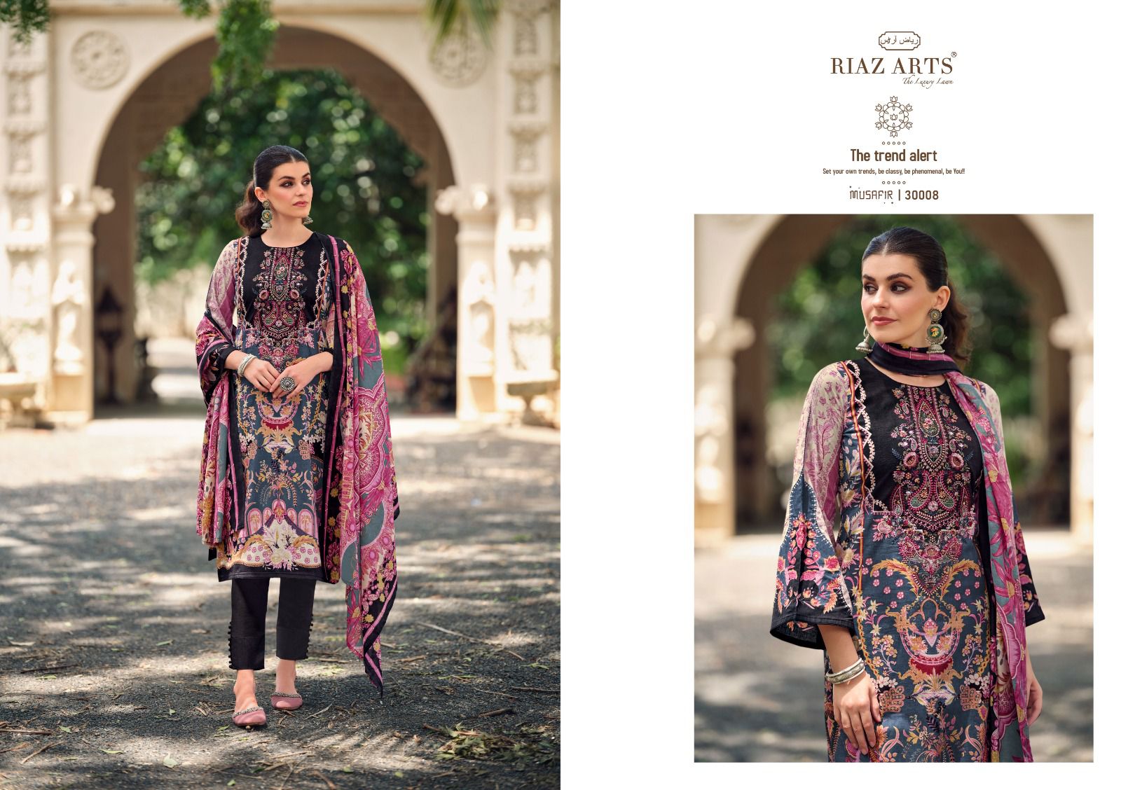 Riaz Arts Musafir Vol 19 Lawn Digital Printed Dress Material Collection
