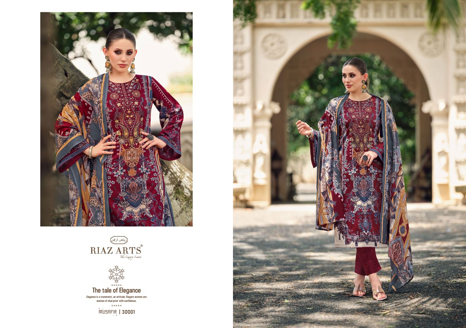 Riaz Arts Musafir Vol 19 Lawn Digital Printed Dress Material Collection