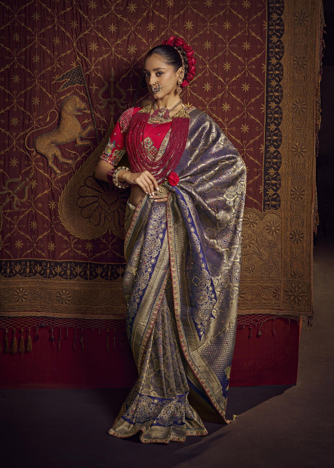 Kira Kimayra Viscose Dola With Handwork Pallu Saree Collection