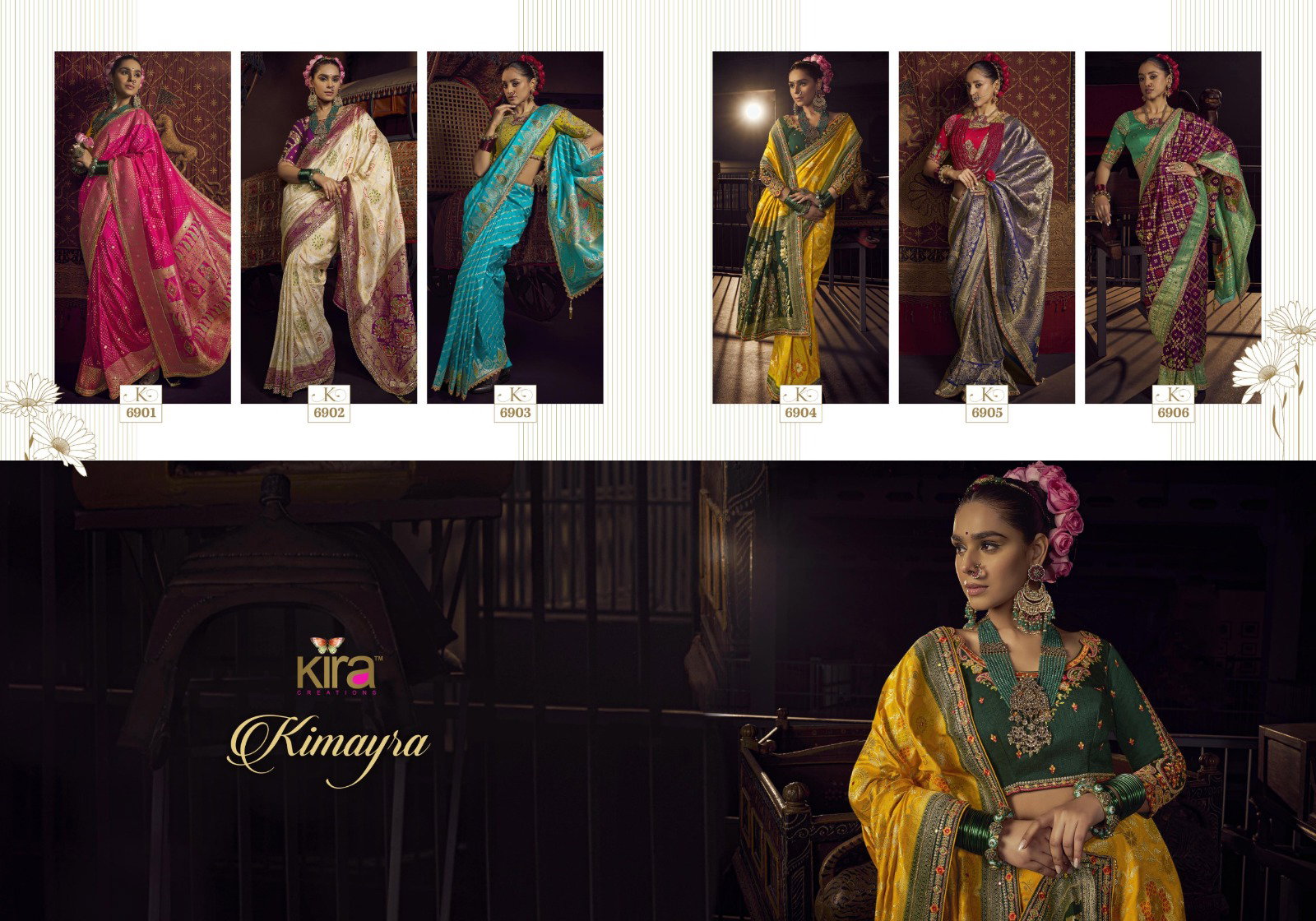 Kira Kimayra Viscose Dola With Handwork Pallu Saree Collection