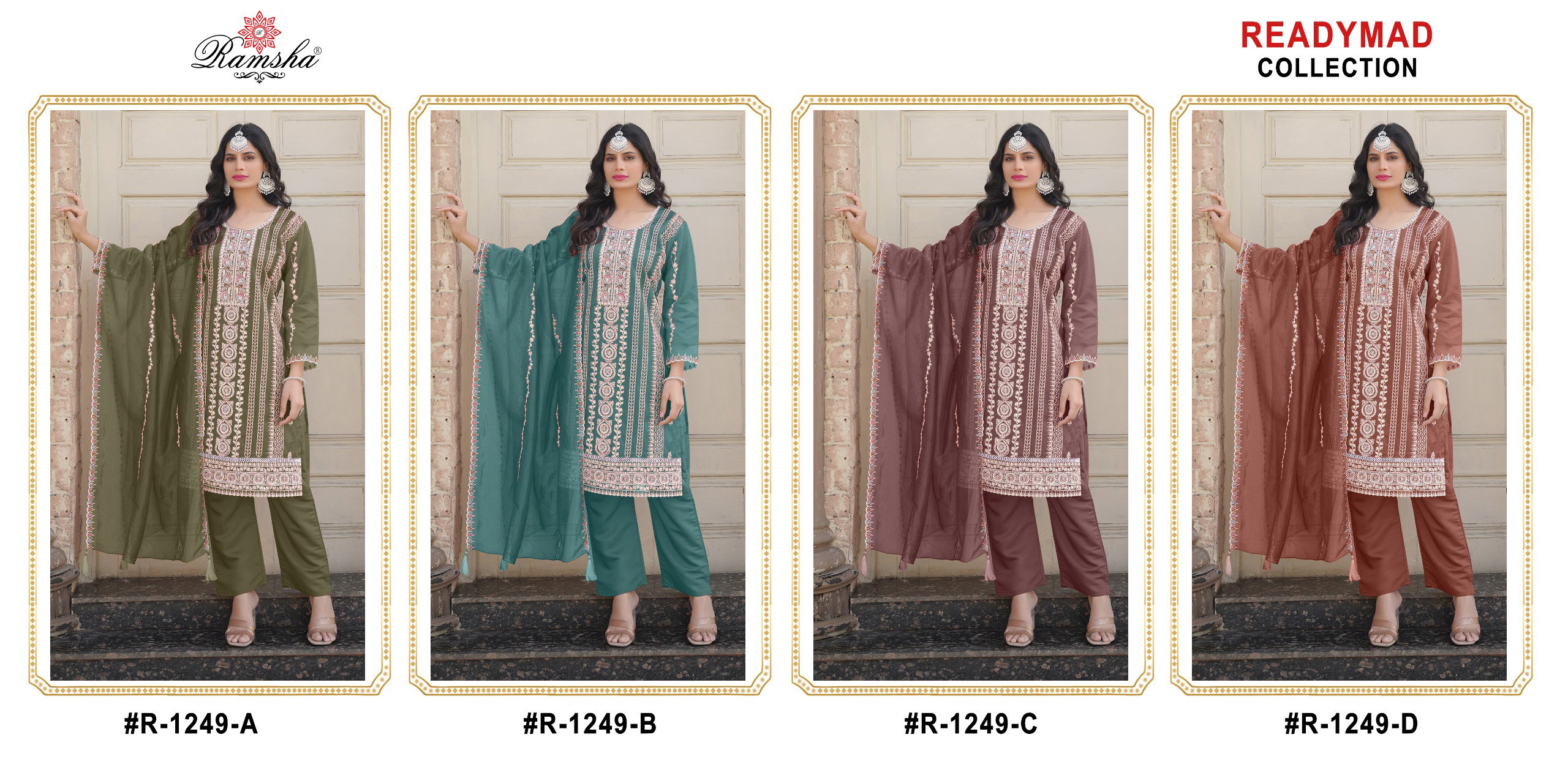 Ramsha R 1249 Nx Embroidered Ready Made Suits Collection