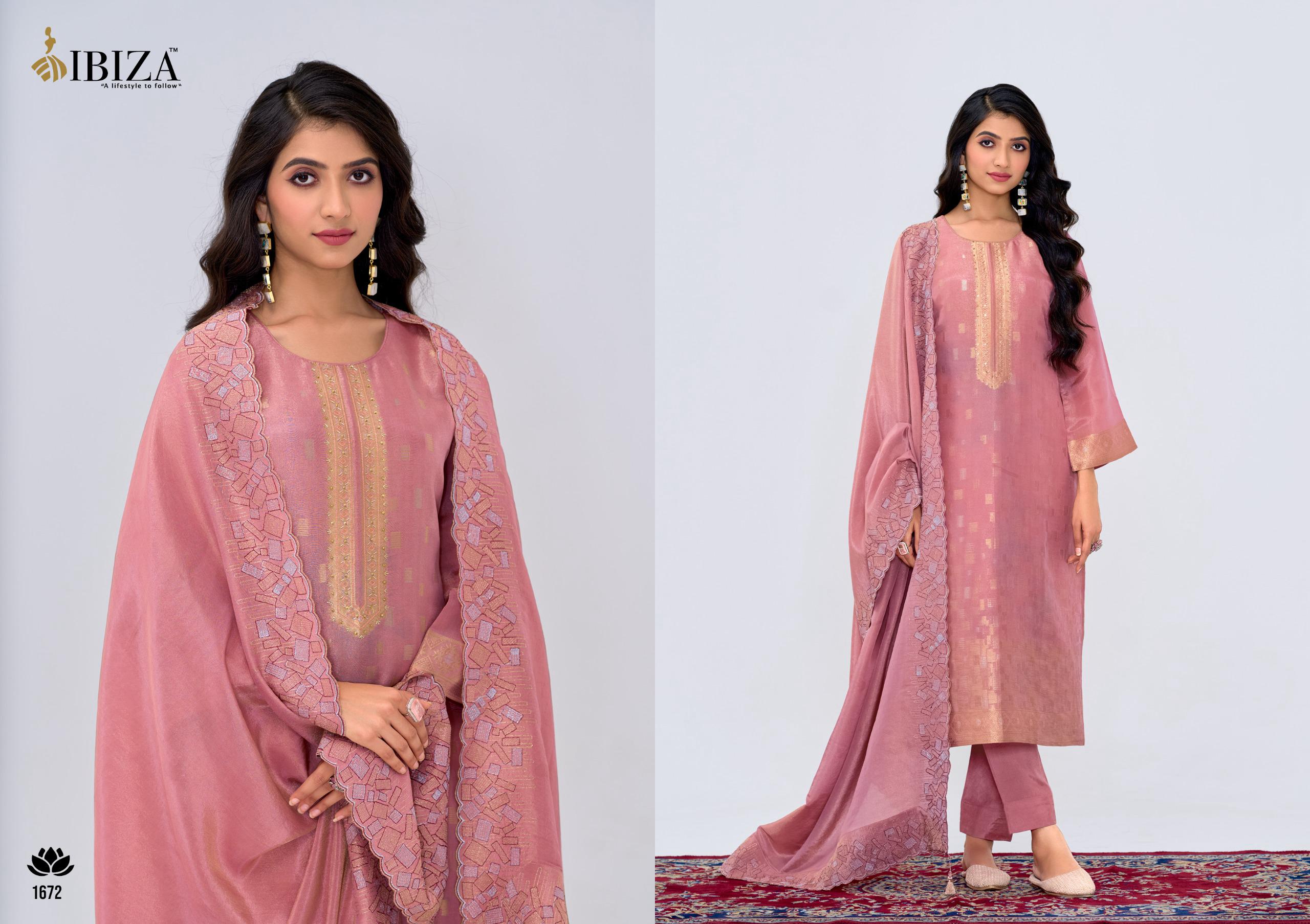 Ibiza Saaj Silk Shimmer Designer Salwar Kameez Collection